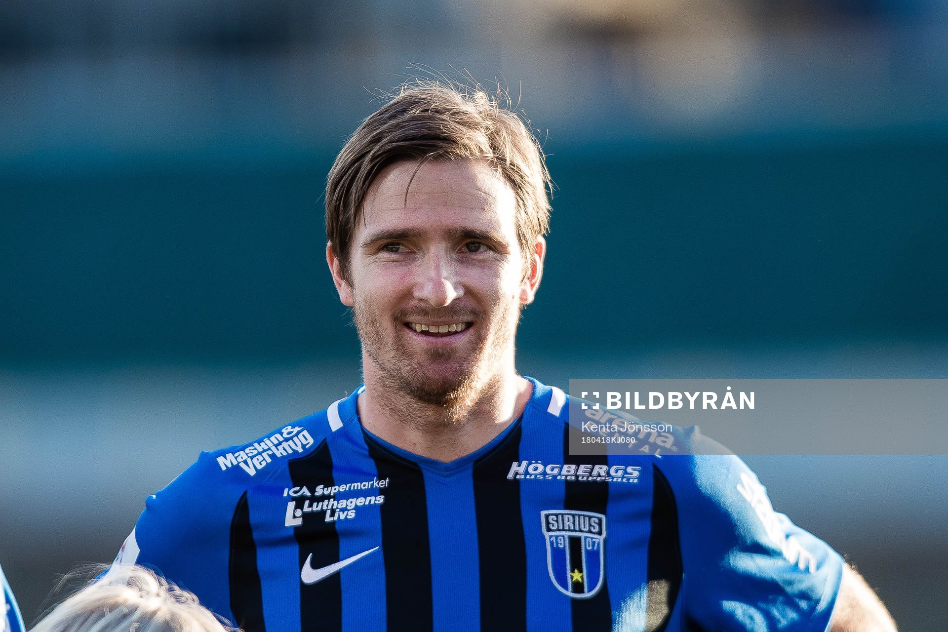 Sirius Jesper Arvidsson innan fotbollsmatchen i Allsvenskan