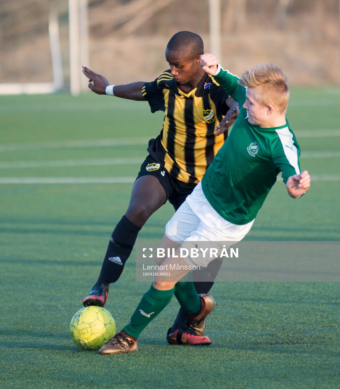 IFK Hässleholms Carl Mujaguzi  i juniormatchen mellan IFK