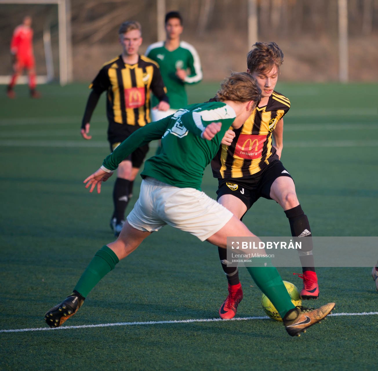 IFK Hässleholms Lucas Johnsson i juniormatchen mellan IFK