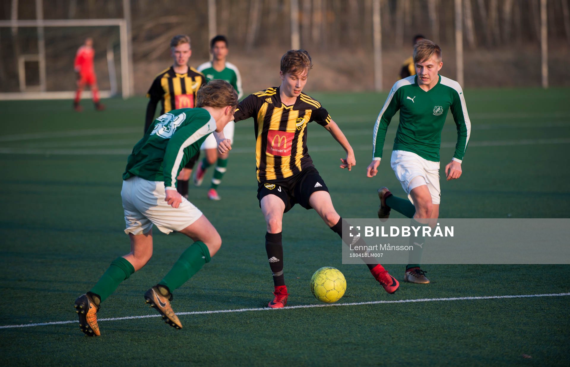 IFK Hässleholms Lucas Johnsson i juniormatchen mellan IFK