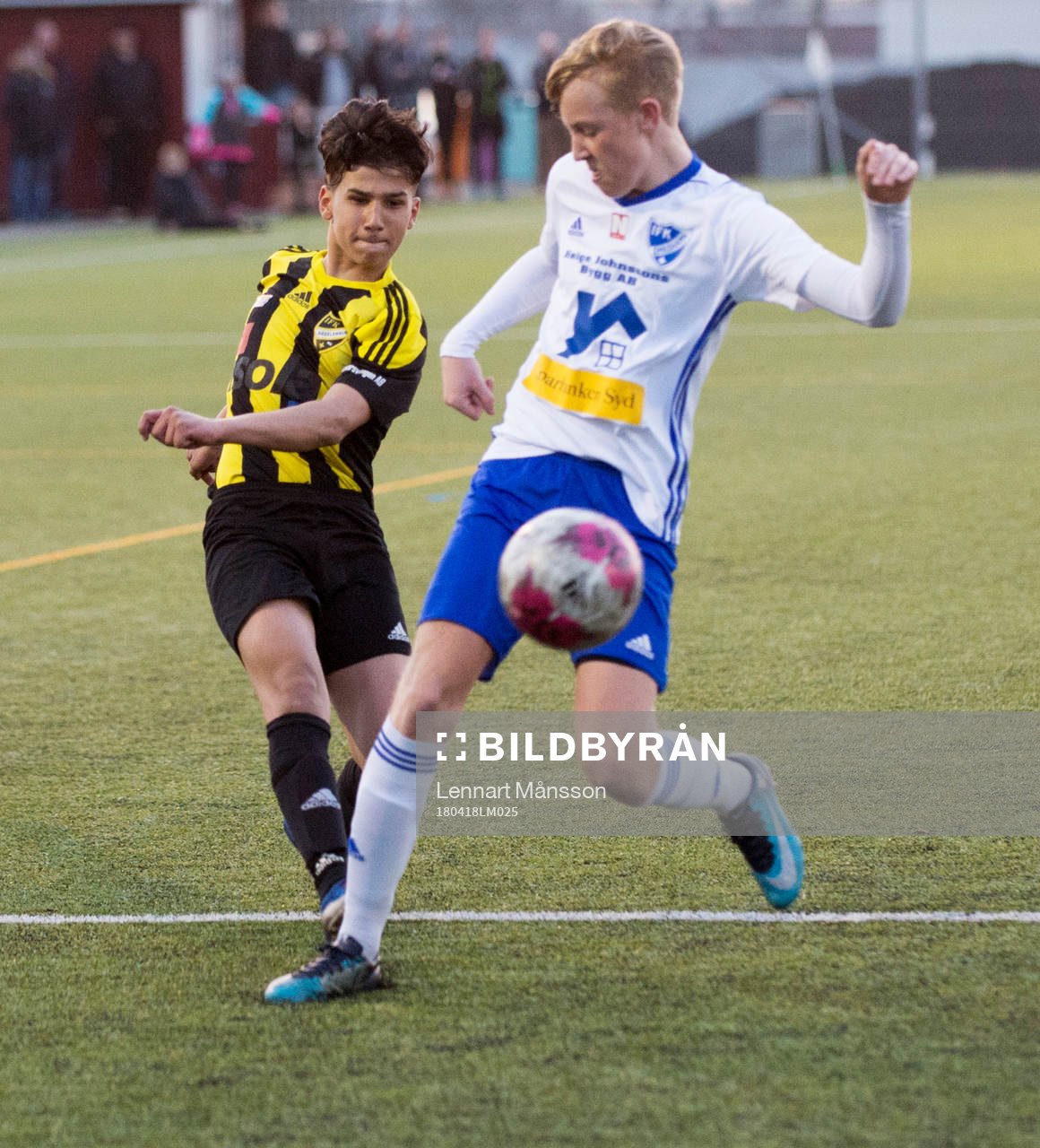  i ungdomsmatchen för pojkar födda 2003 mellan IFK Hässleholm och Simrishamn i Hässleholm 18 april 2018.  