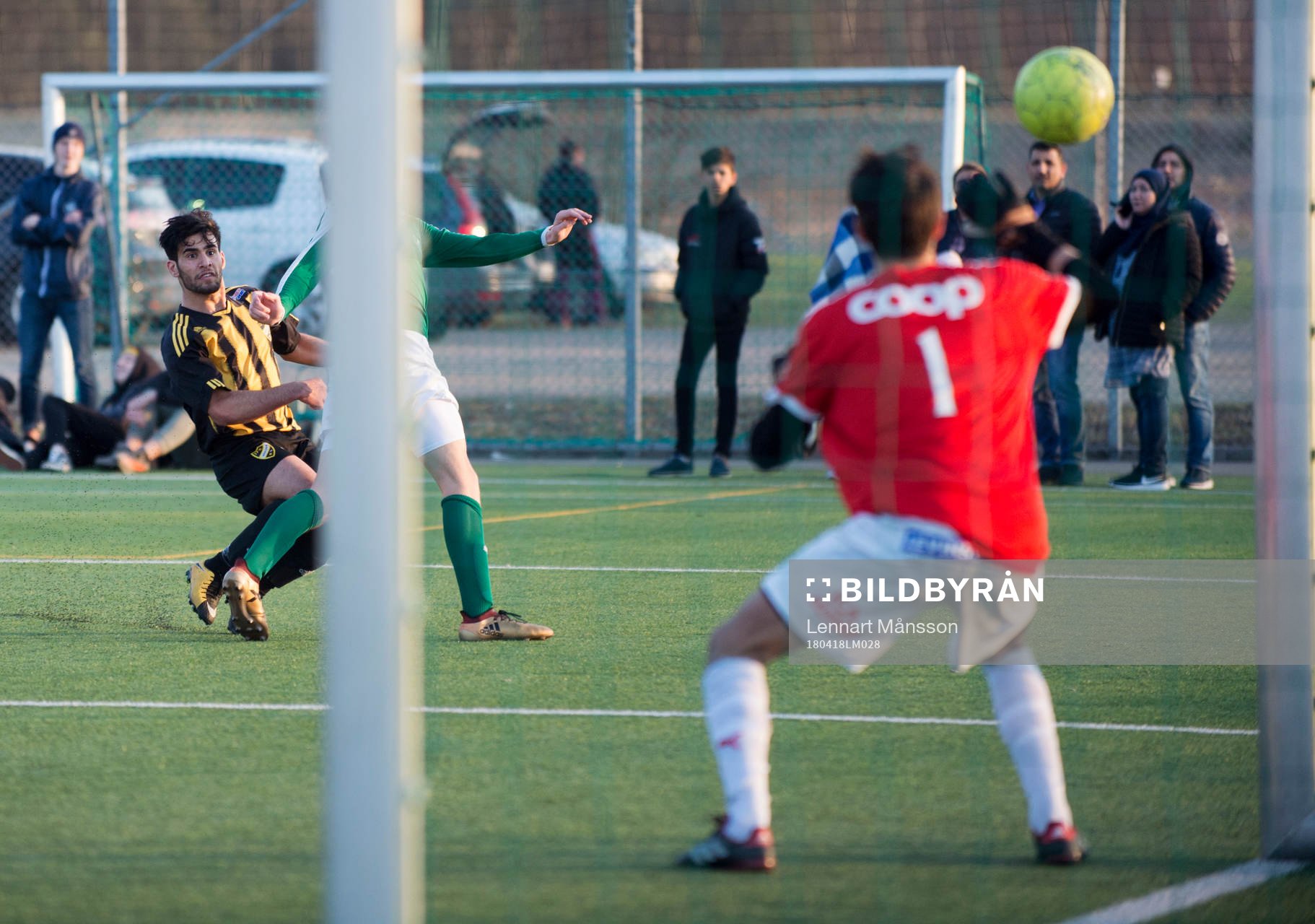  IFK Hässleholms Cavani i juniormatchen mellan IFK Hässleholm och Hässleholms IF i Hässleholm 18 april 2018.  