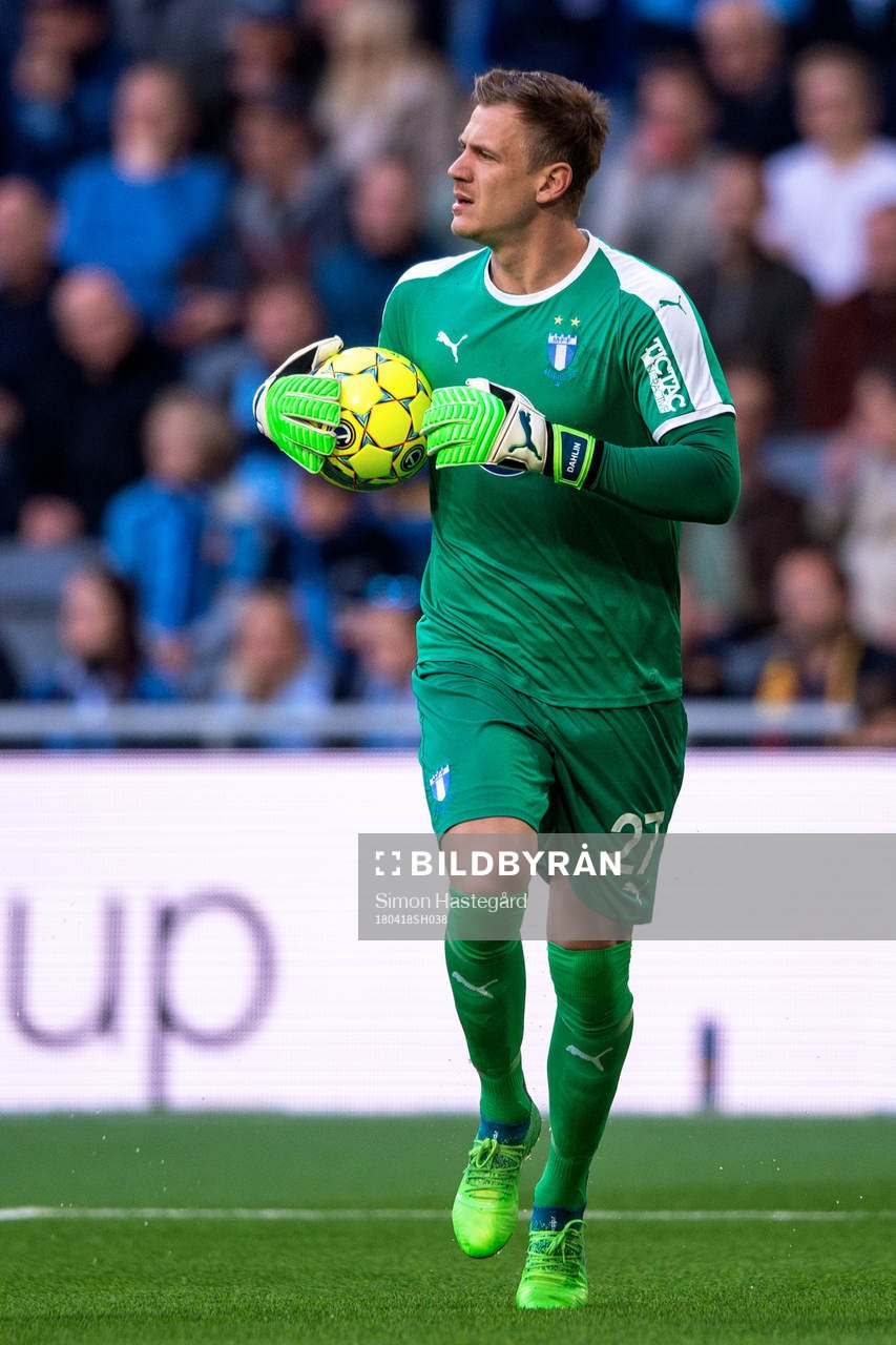 Malmö FFs målvakt Johan Dahlin