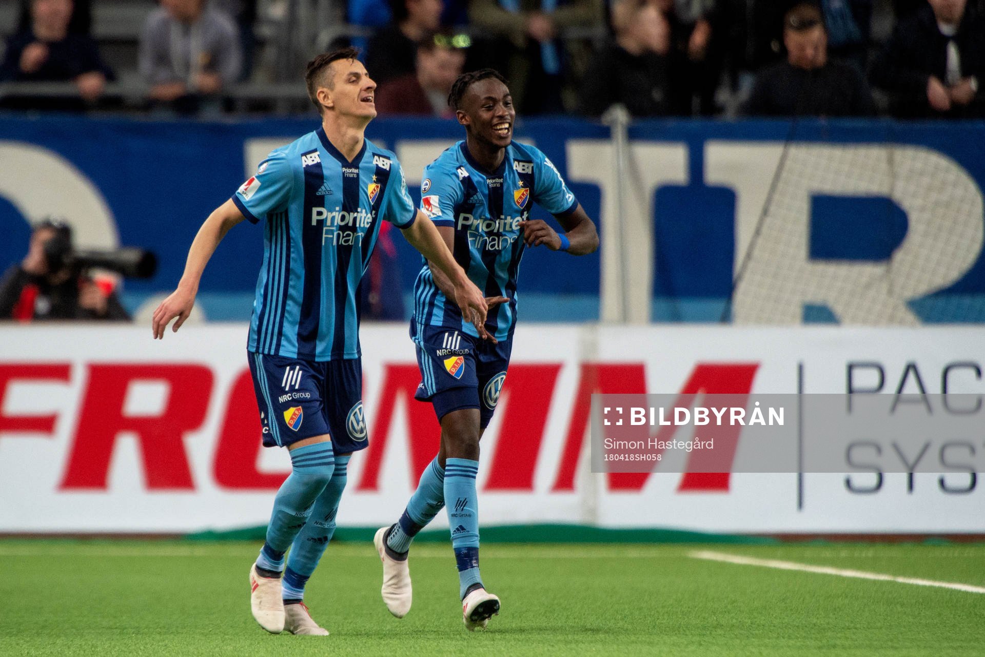 Djurgårdens Haris Radetinac och Philana Tinotenda Kadewere