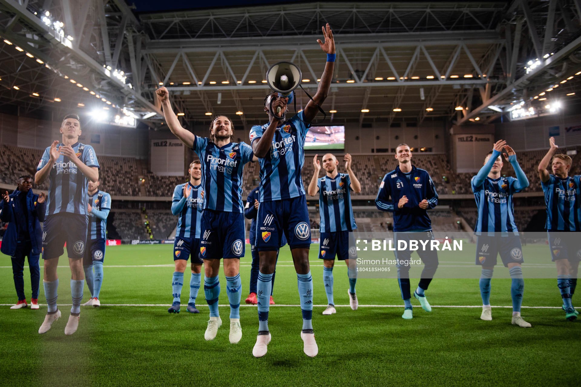 Djurgårdens Philana Tinotenda Kadewere jublar med