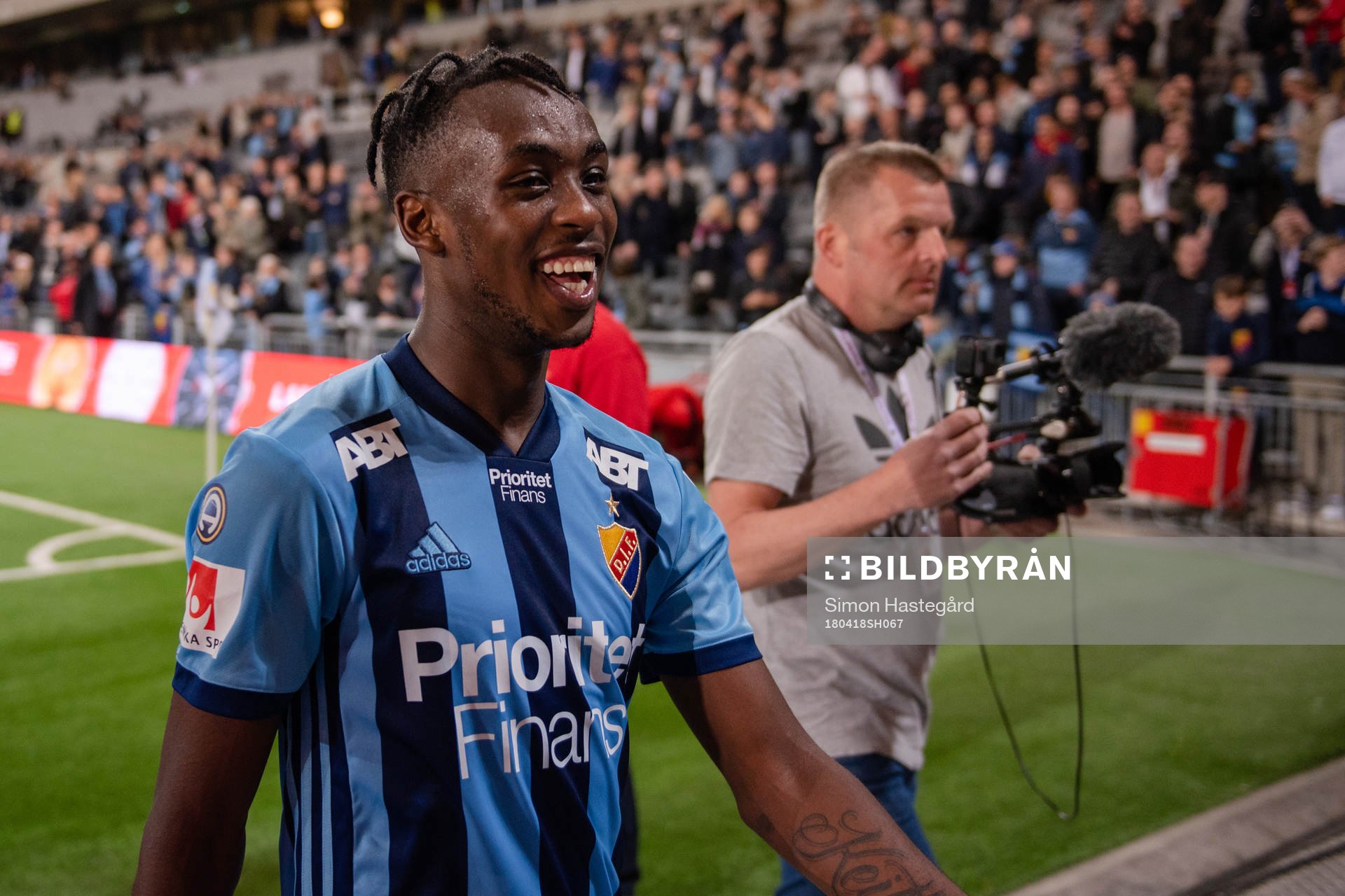 Djurgårdens Philana Tinotenda Kadewere jublar