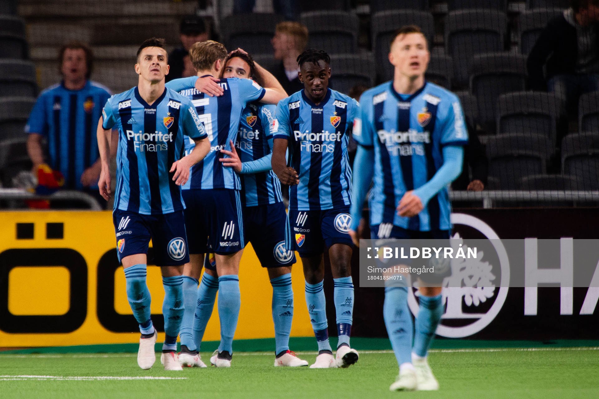 Djurgårdens spelare jublar