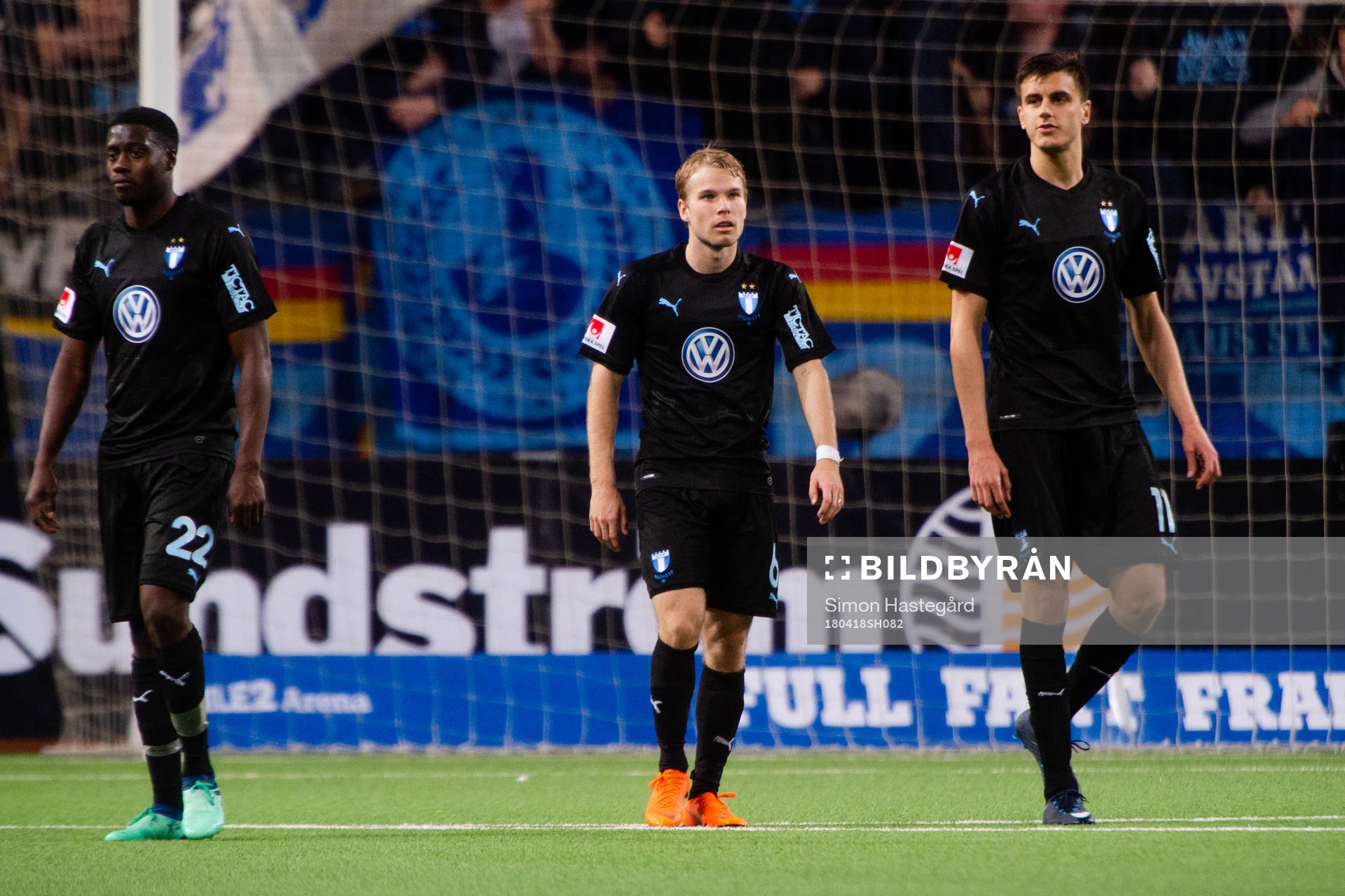 Malmö FFs Isak Ssewankambo , Oscar Lewicki och Alexander
