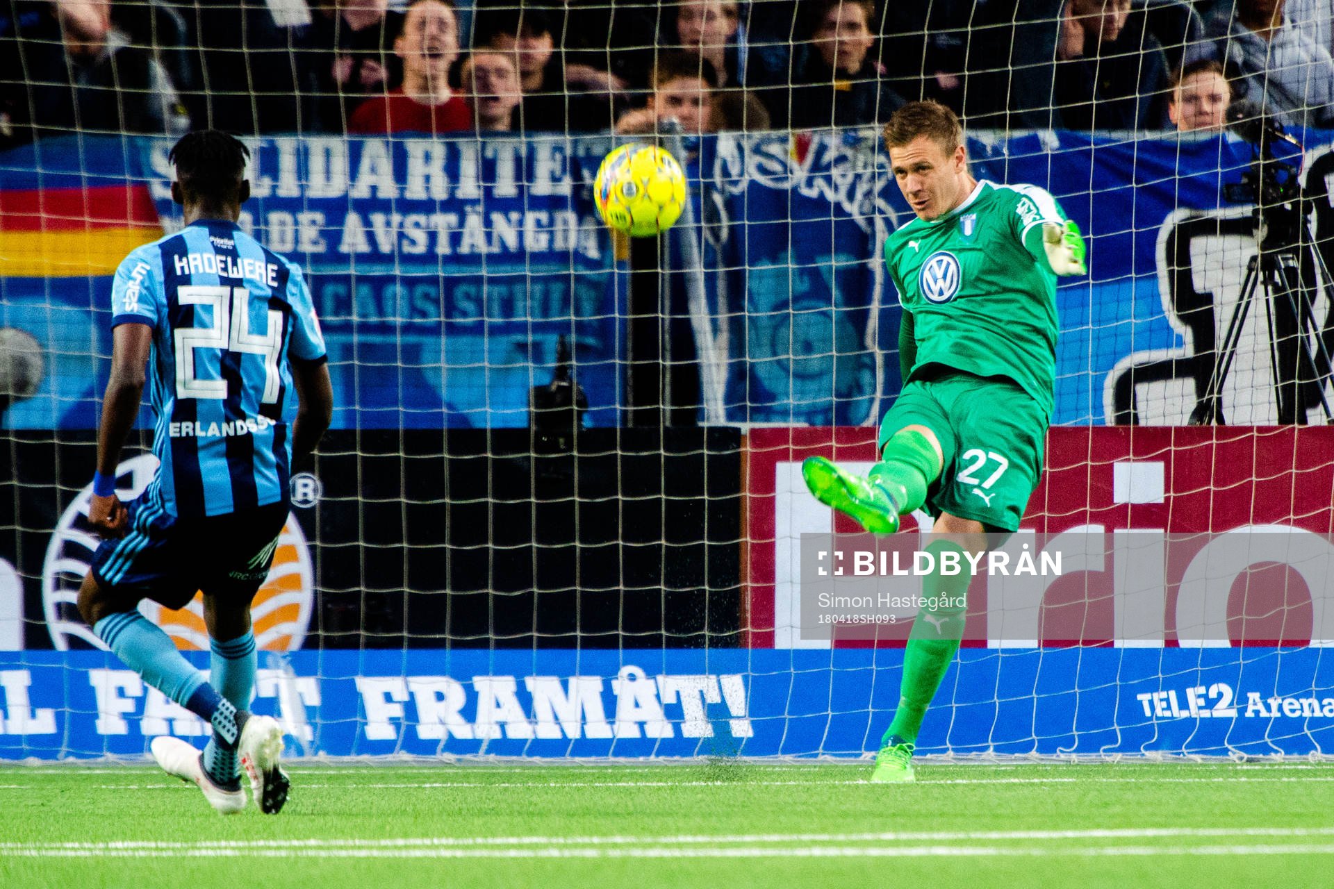 Malmö FFs målvakt Johan Dahlin
