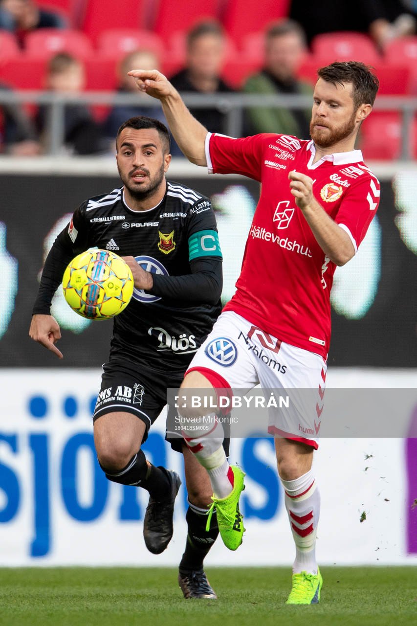 Kalmars Måns Söderqvist och Östersunds Brwa Nouri