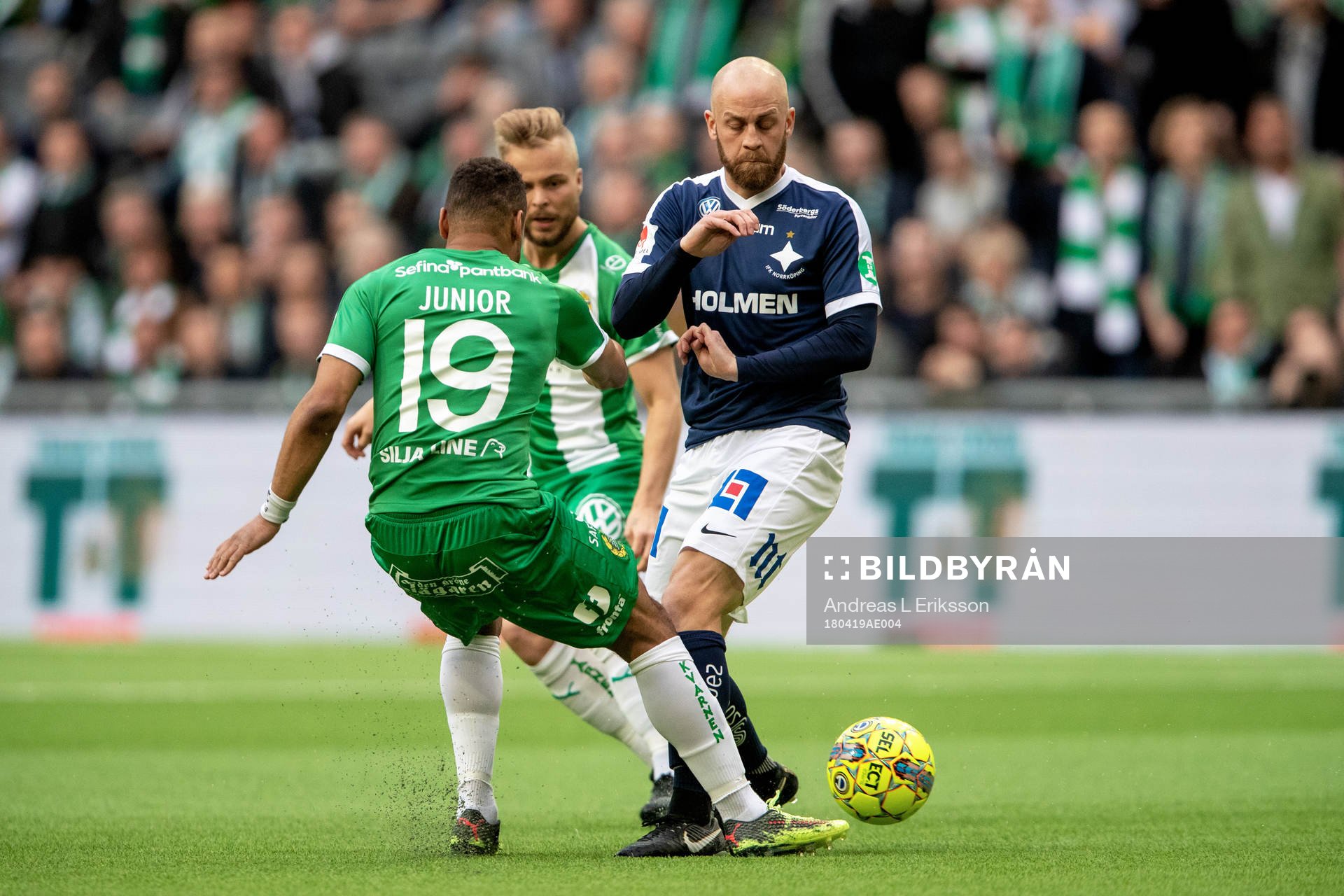 Hammarbys Serge-Junior Martinsson Ngouali och Norrköpings