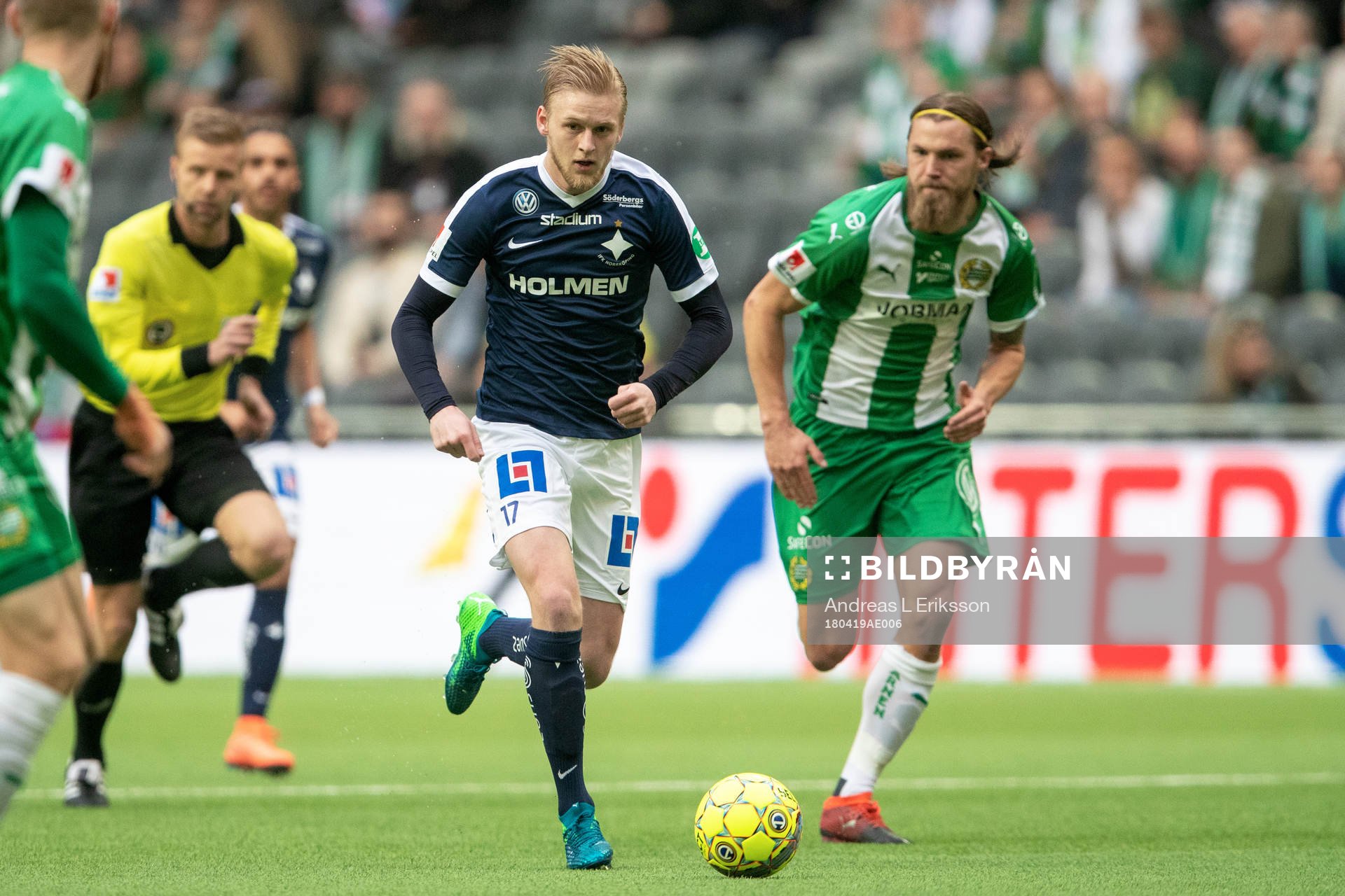 Norrköpings Kalle Holmberg och Hammarbys Björn Paulsen