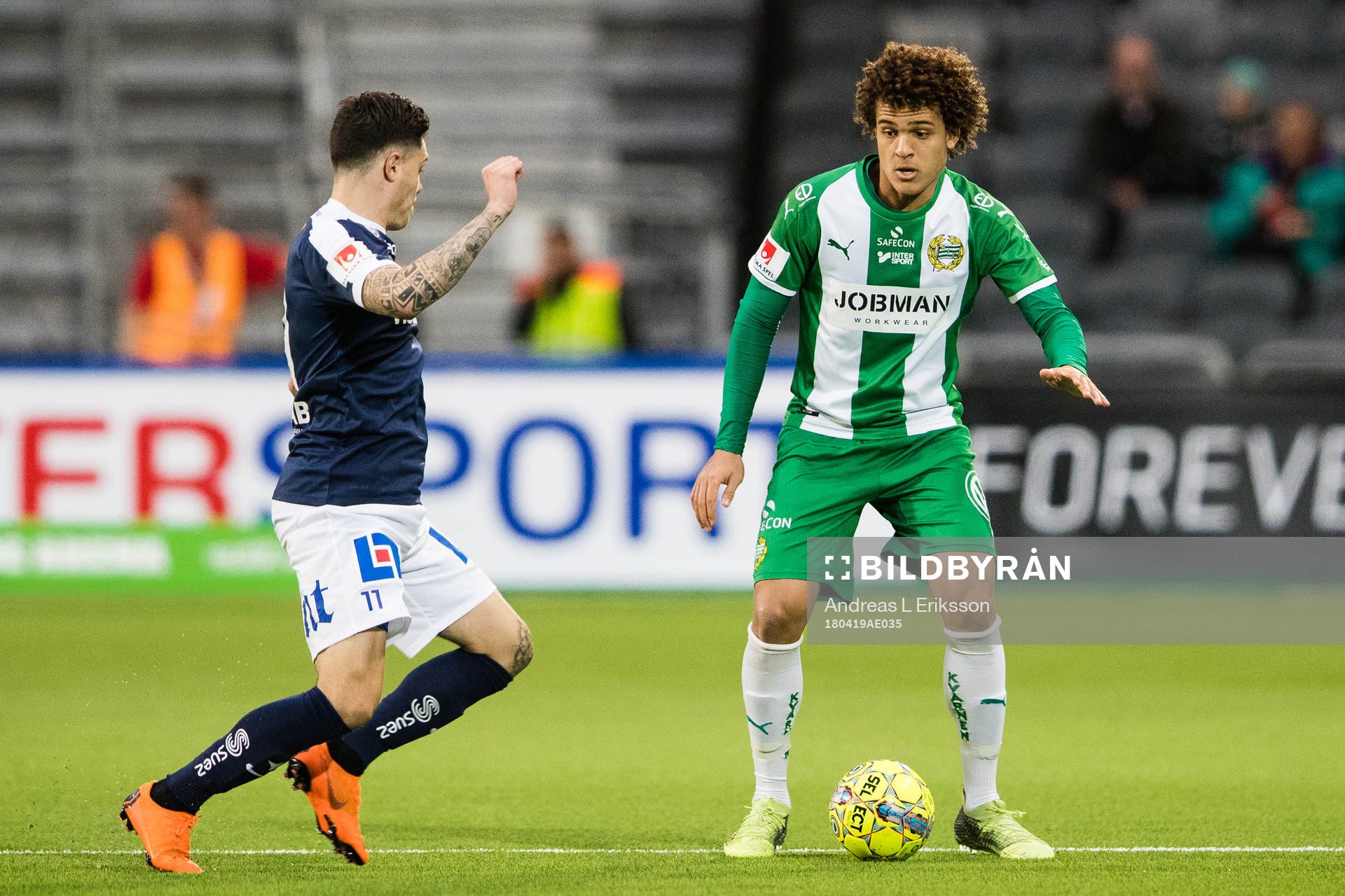 Norrköpings David Moberg Karlsson och Hammarbys Neto Borges