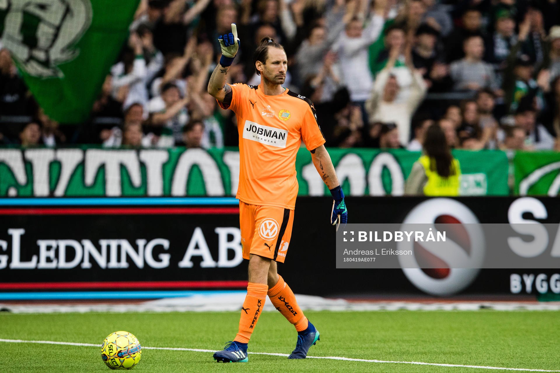 Hammarbys målvakt Johan Wiland