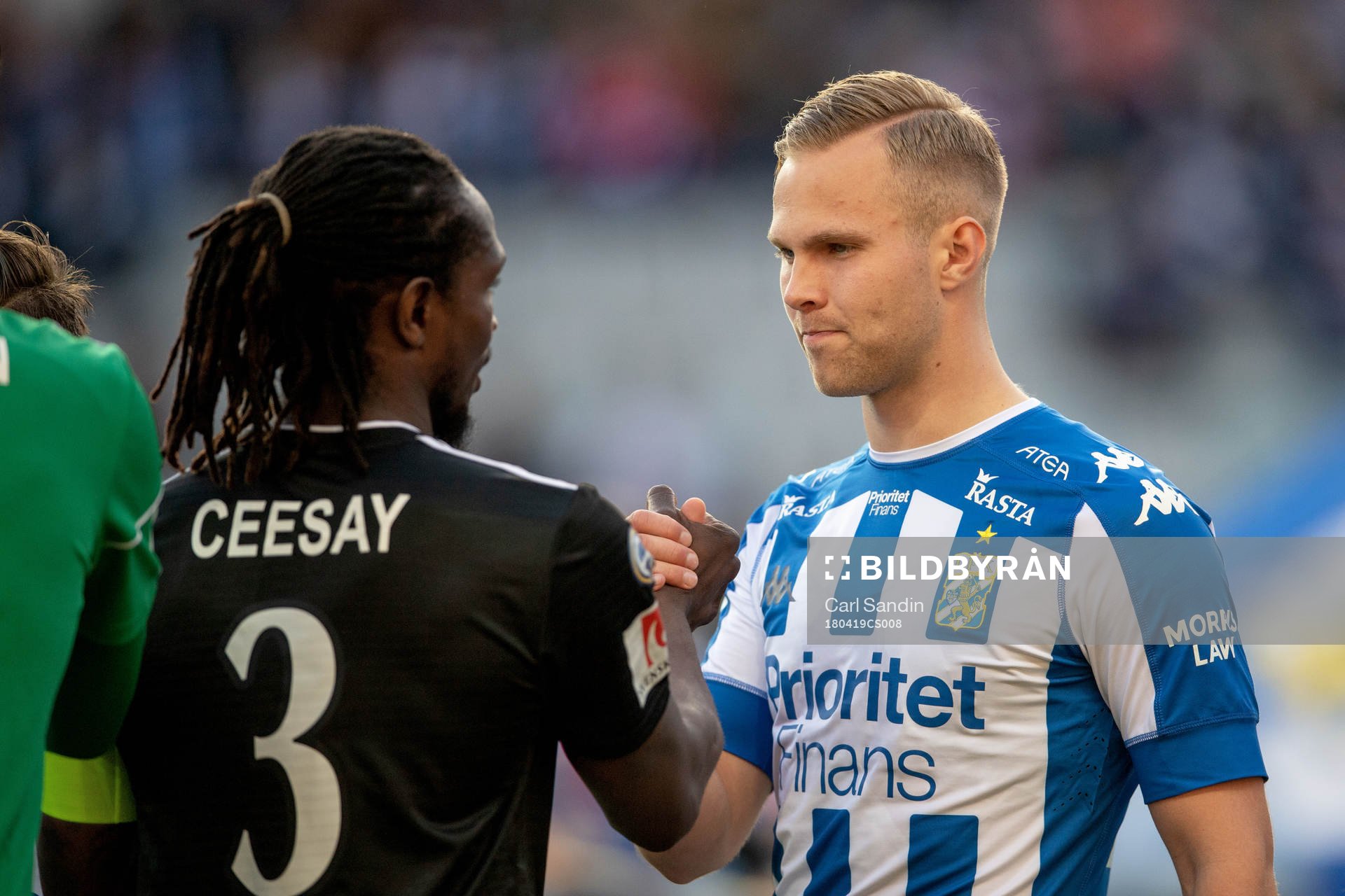 Dalkurds Kebba Ceesay och IFK Göteborgs Gustav Engvall