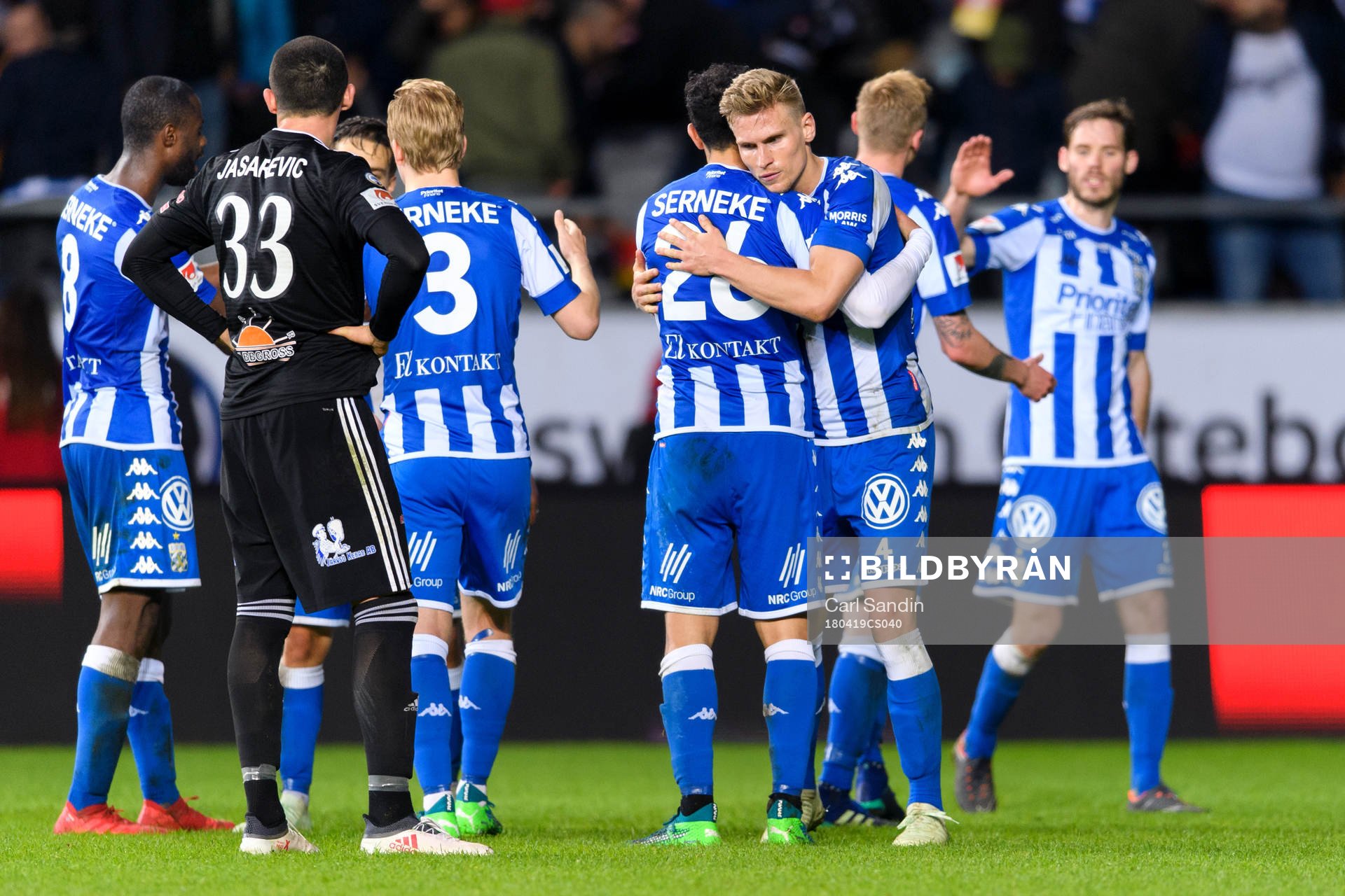 IFK Göteborgs Carl Starfelt jublar efter