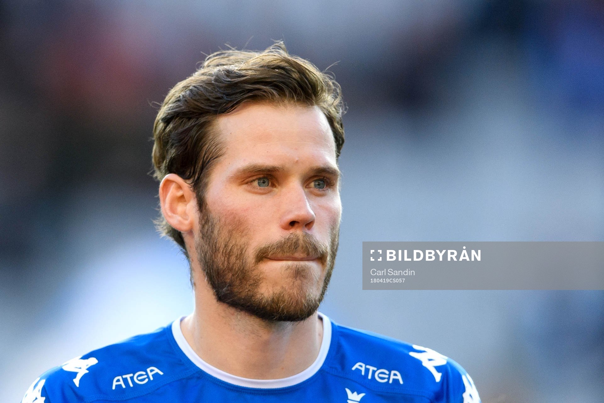 IFK Göteborgs Emil Salomonsson vid lineup innan