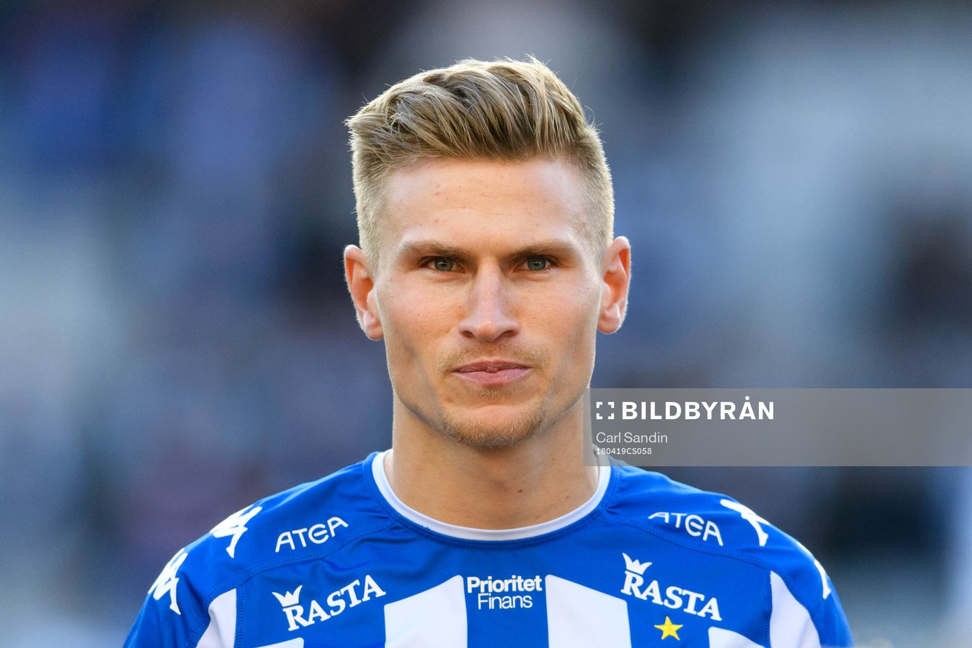 IFK Göteborgs Carl Starfelt vid lineup innan
