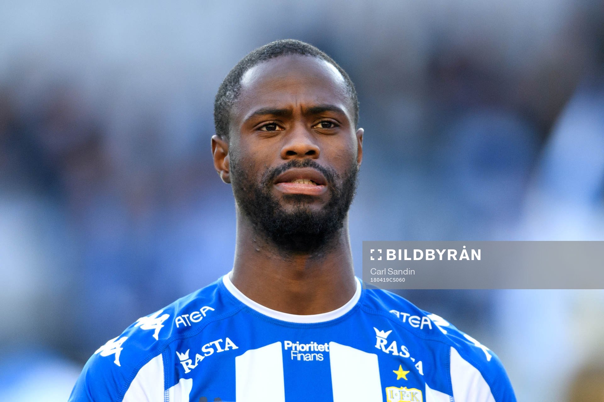 IFK Göteborgs Vajebah Kaliefah Sakor vid lineup innan