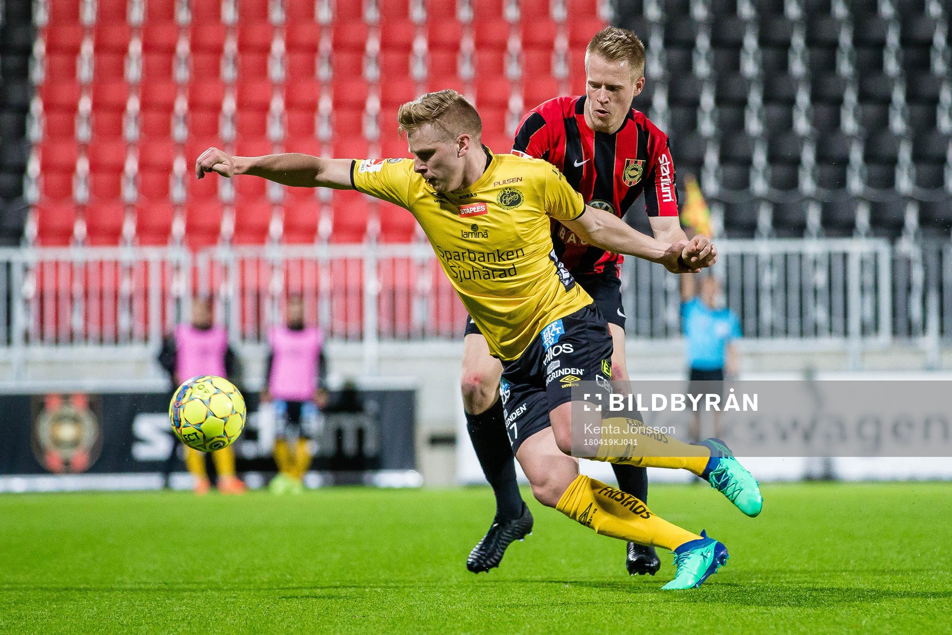 Elfsborgs Per Frick och Brommapojkarnas Martin Rauschenberg