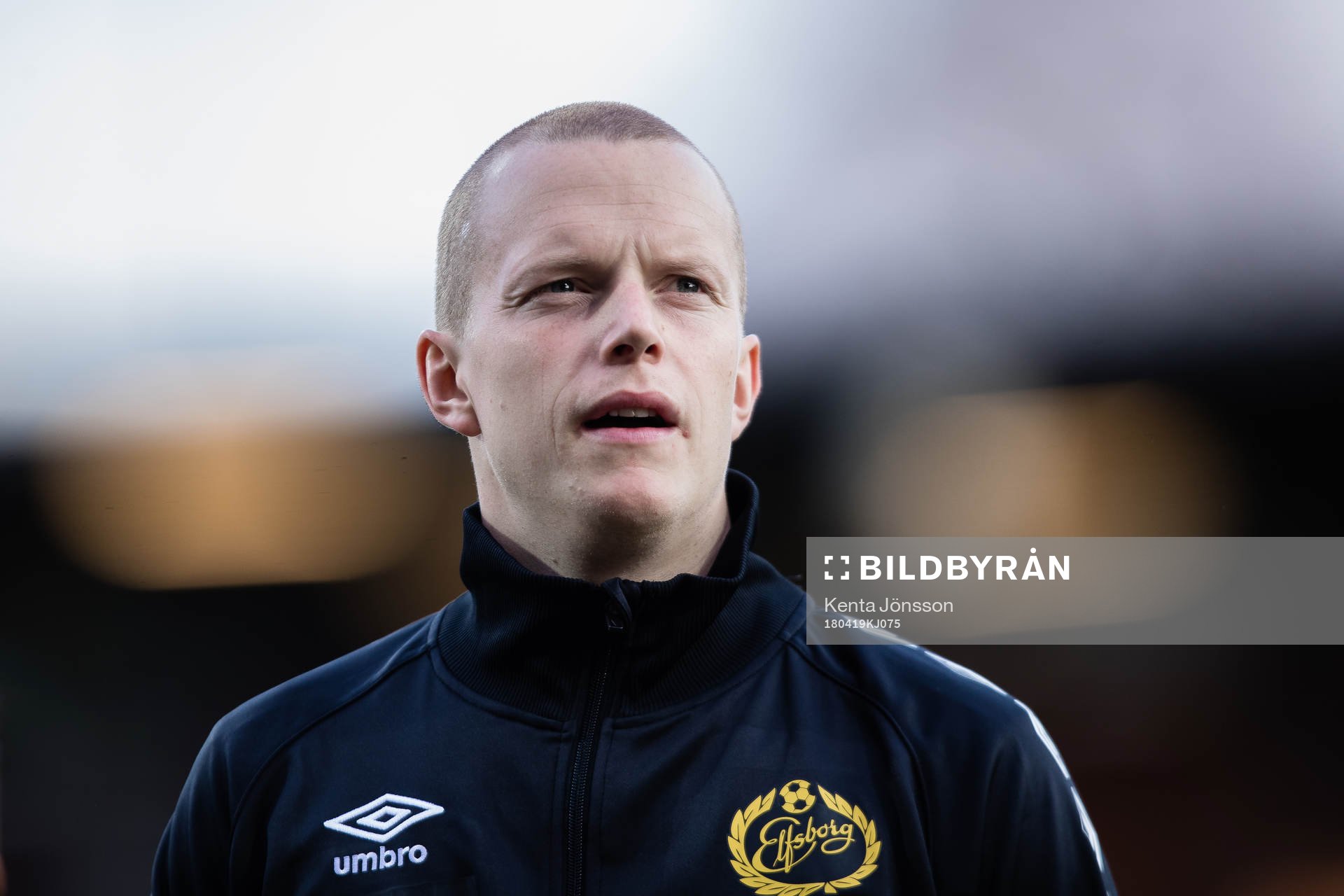 Elfsborgs Daniel Gustavsson innan fotbollsmatchen i