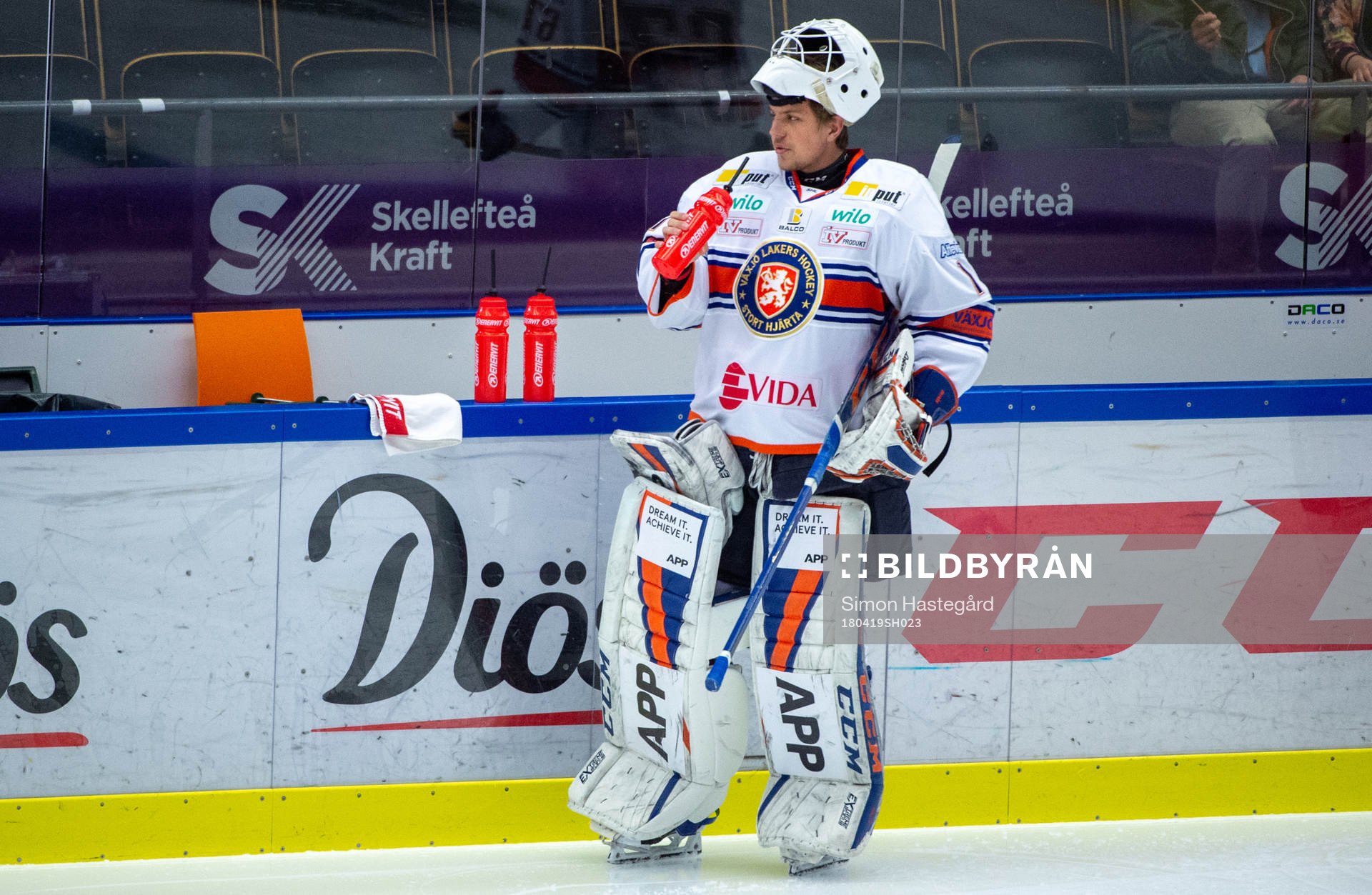 Växjös målvakt Pontus Eltonius före final 2 i