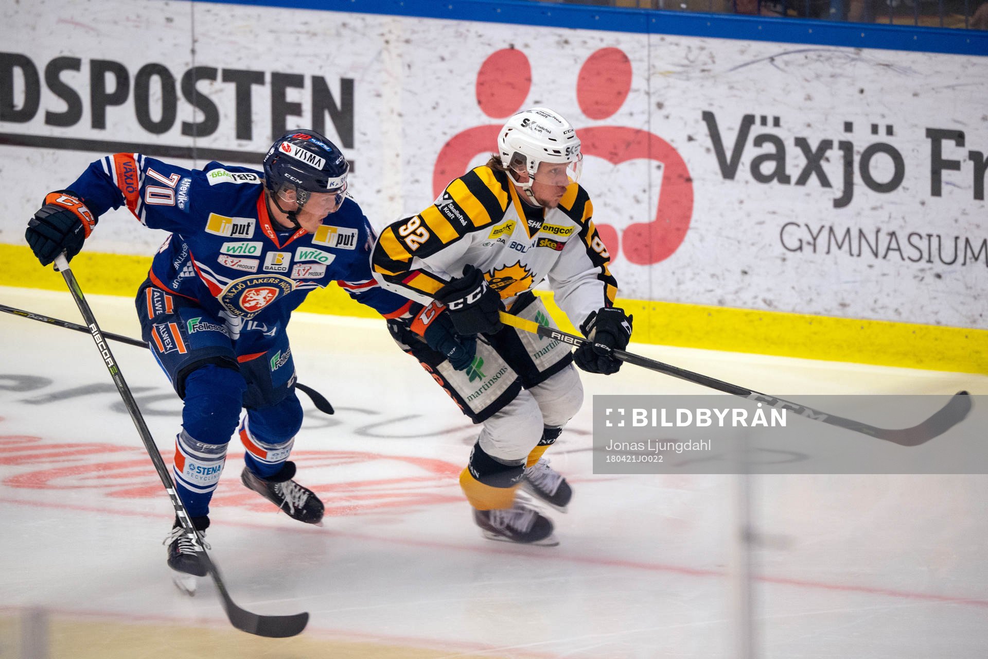 Växjös Dennis Rasmussen och Skellefteås Jesper Olofsson