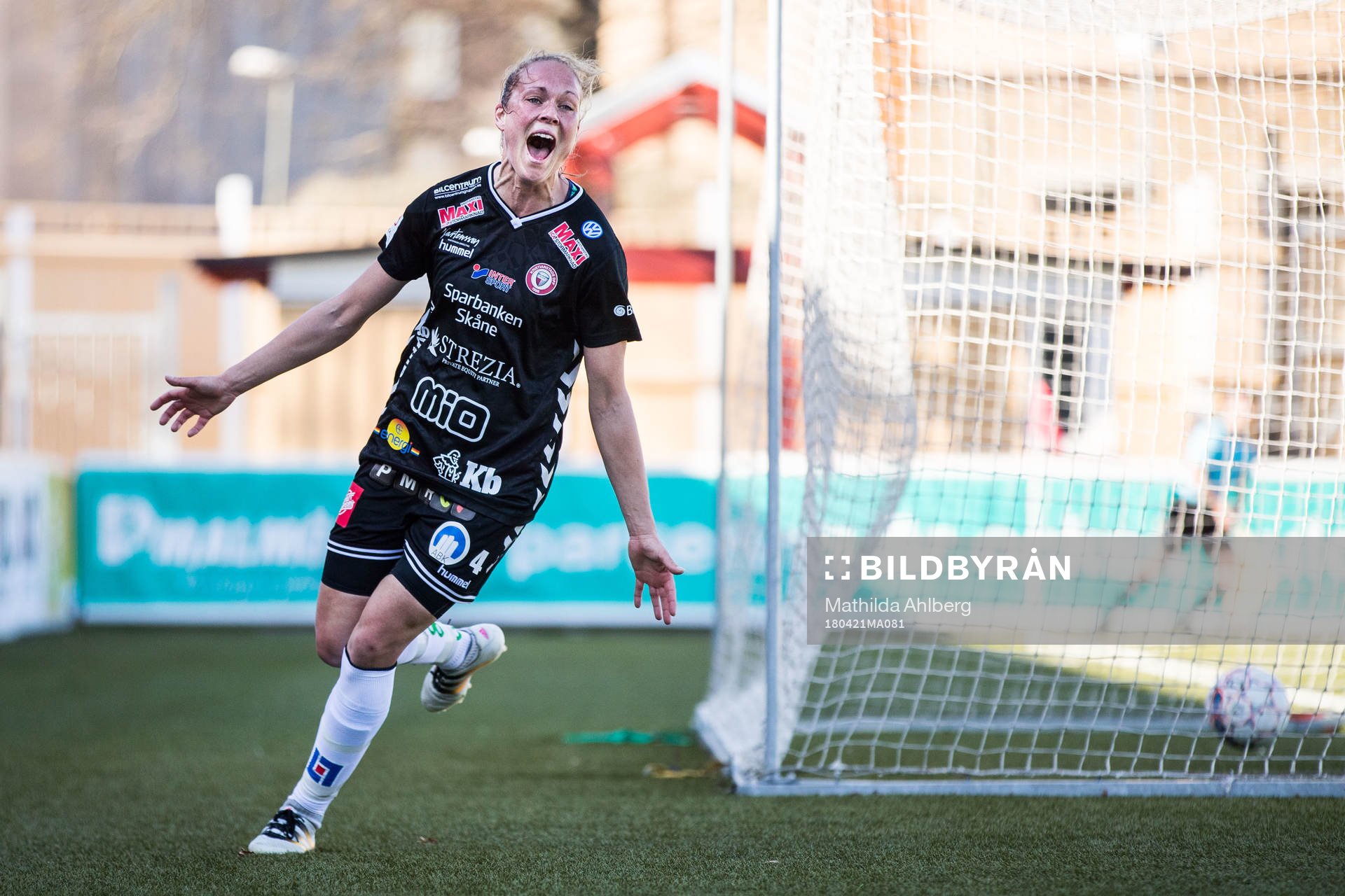 Kristianstads Therese Ivarsson jublar