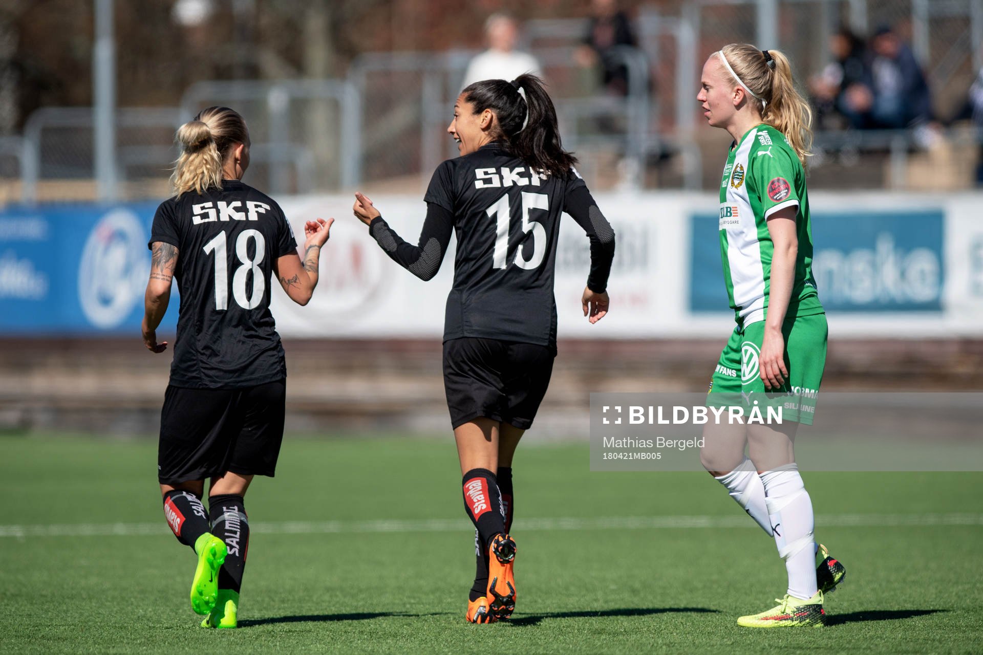 Göteborgs Nathalie Persson  och Christen Press jublar