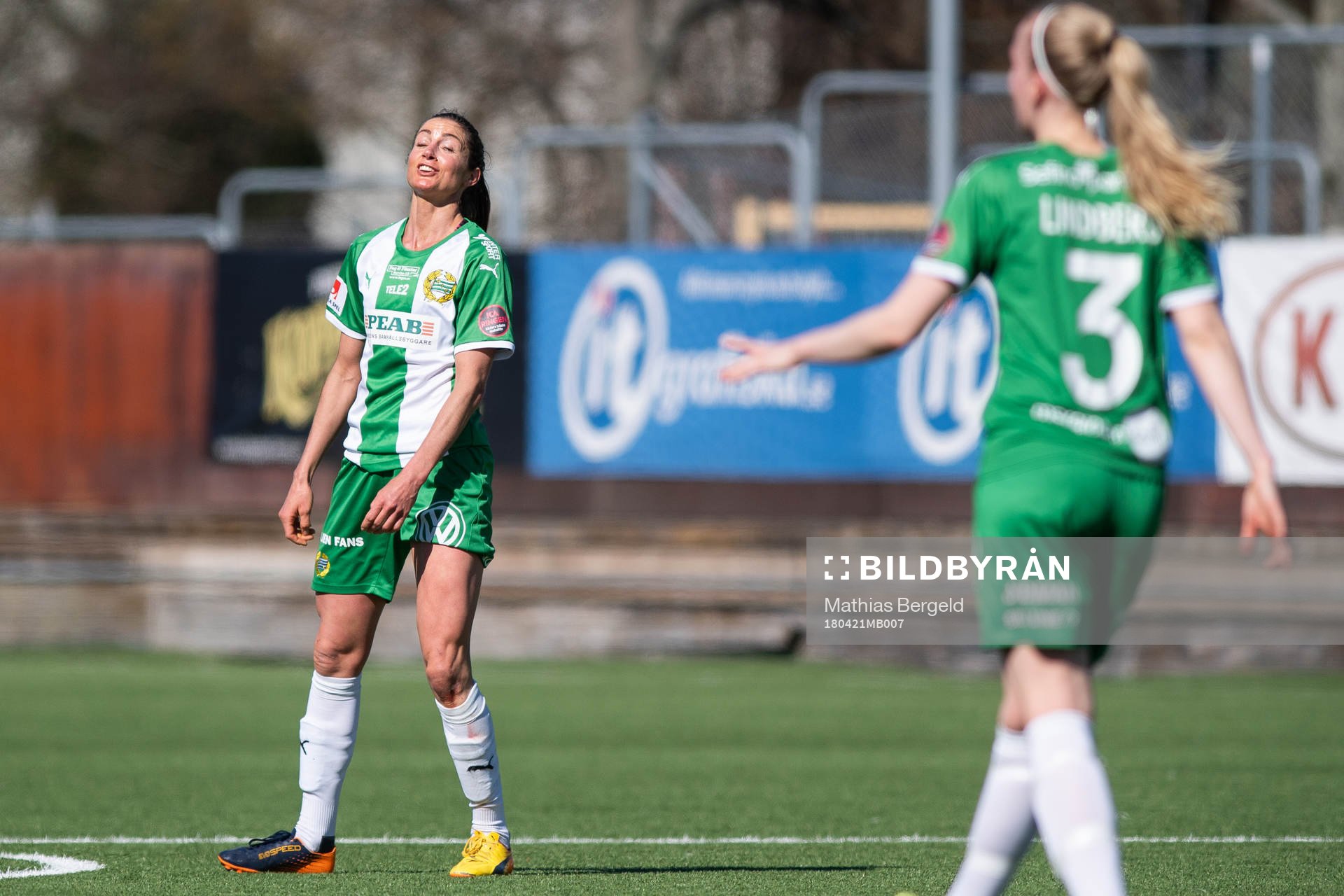 Hammarbys Madeleine Tegström deppar