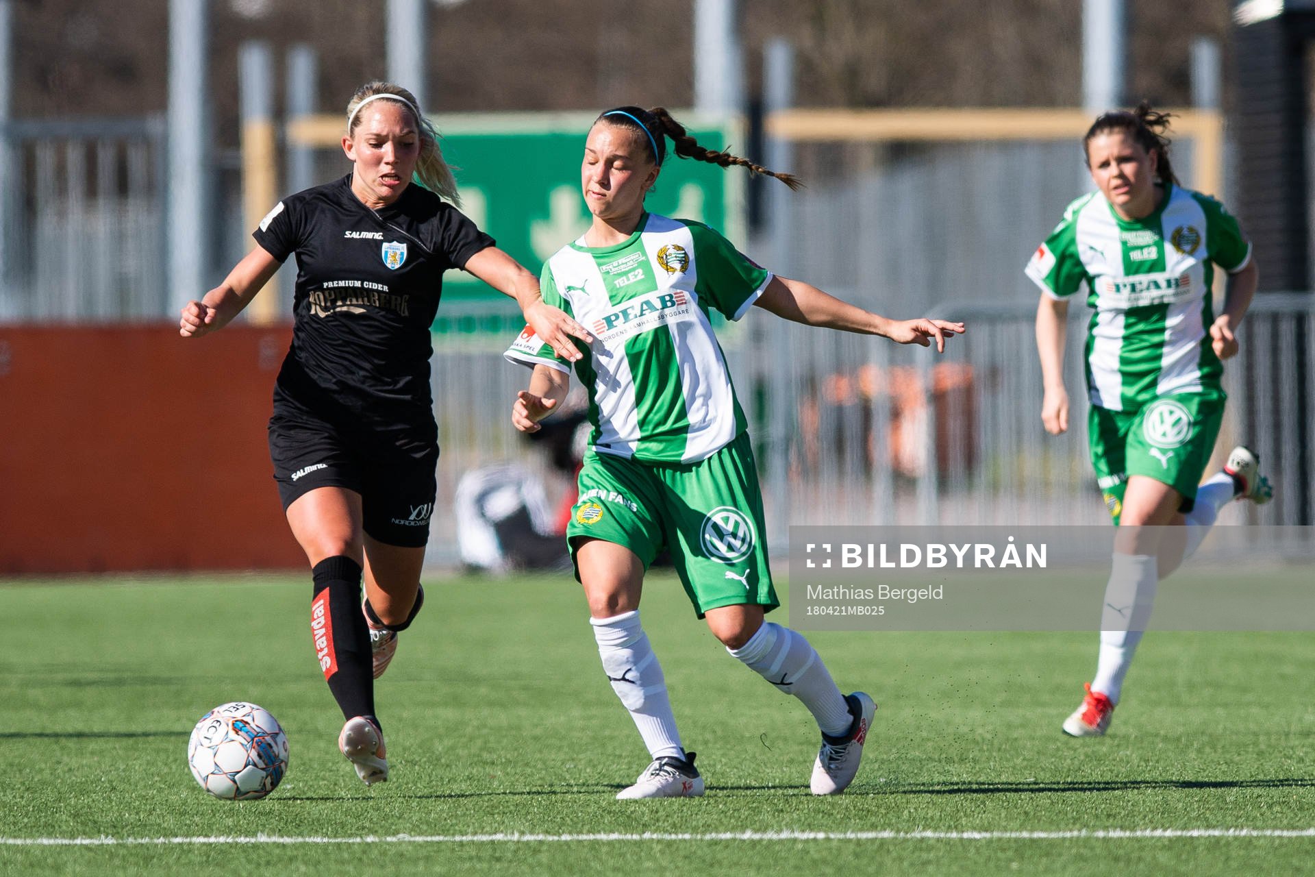 Göteborgs Elin Rubensson och Hammarbys Julia Zigiotti Olme