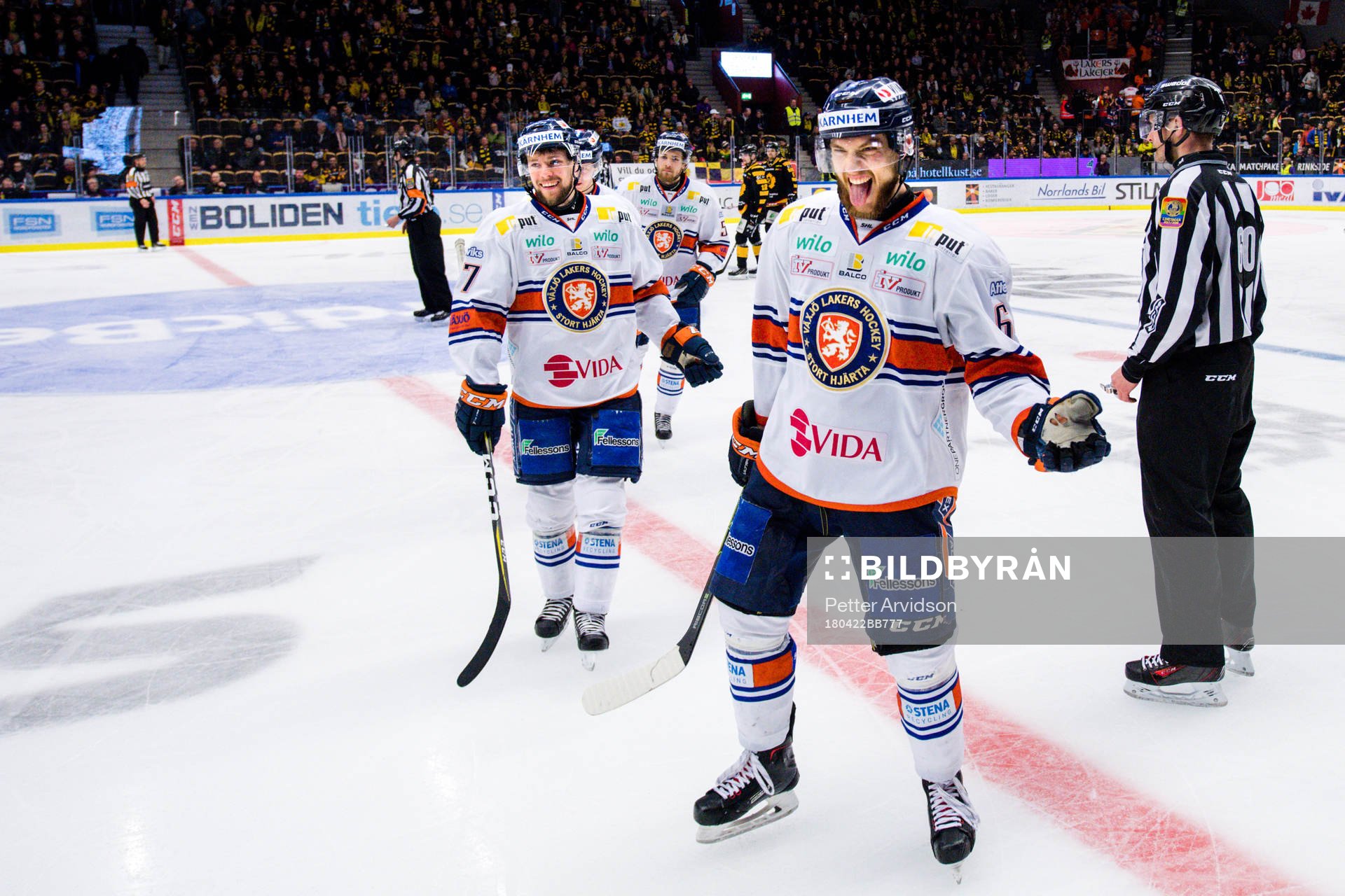Växjös Eric Martinsson jublar
