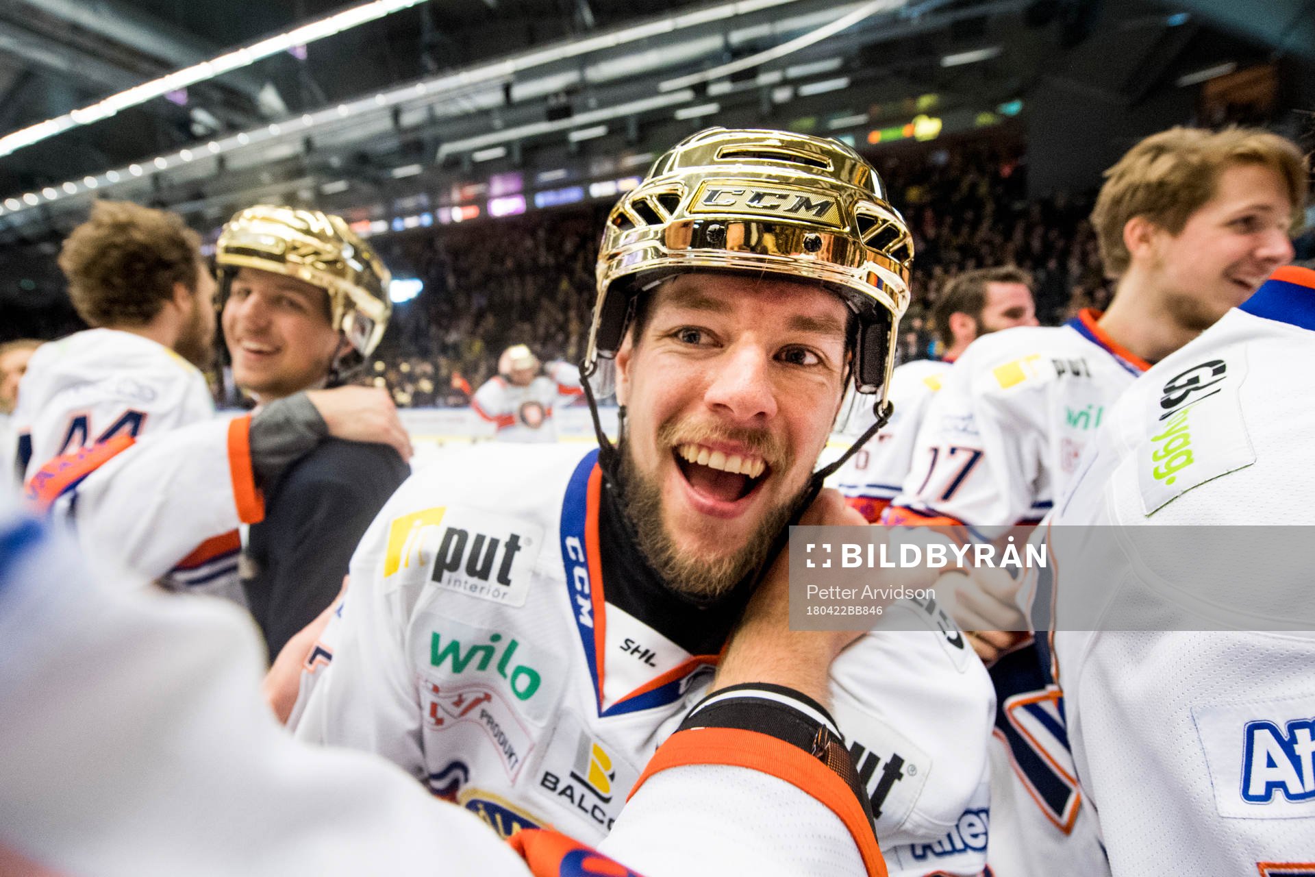 Växjös Eric Martinsson jublar