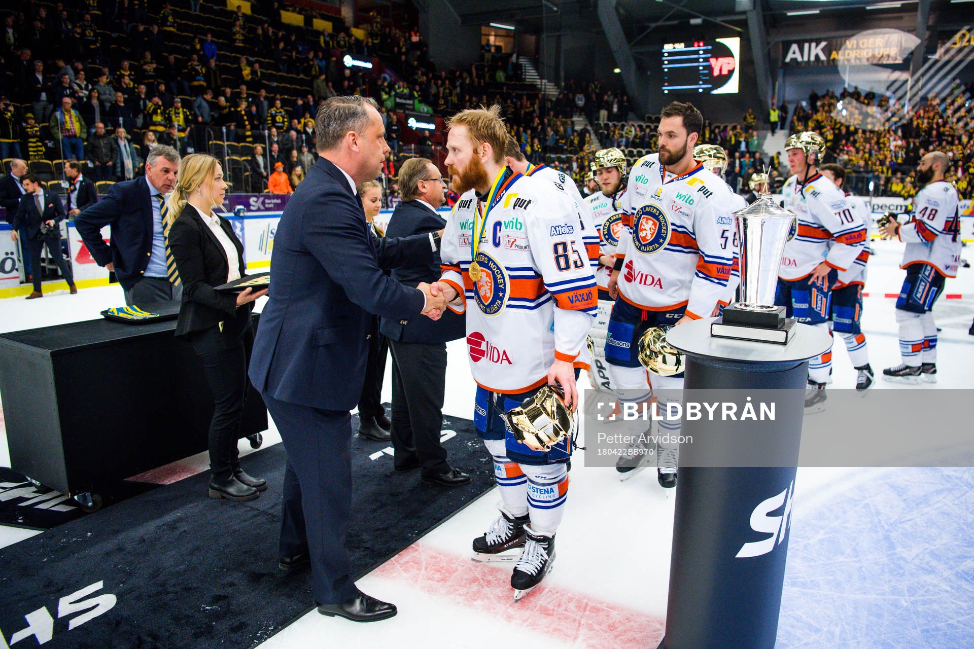 Växjös Liam Reddox  jublar