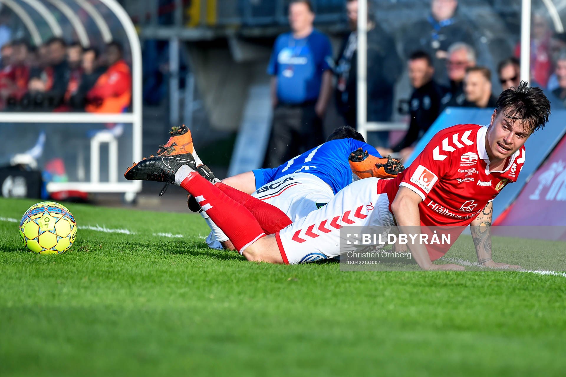 Trelleborgs Deniz Hümmet och Kalmars Melker Hallberg