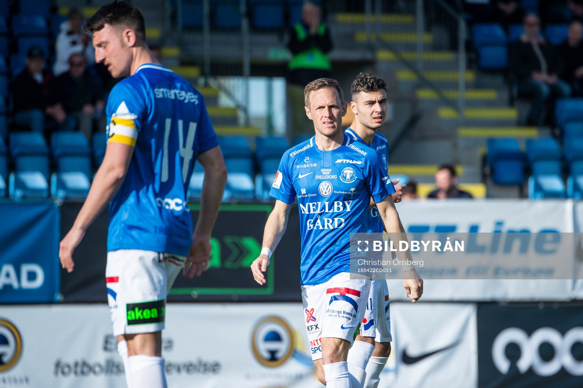 Trelleborgs Alexander Blomqvist, Magnus Andersson och Deniz