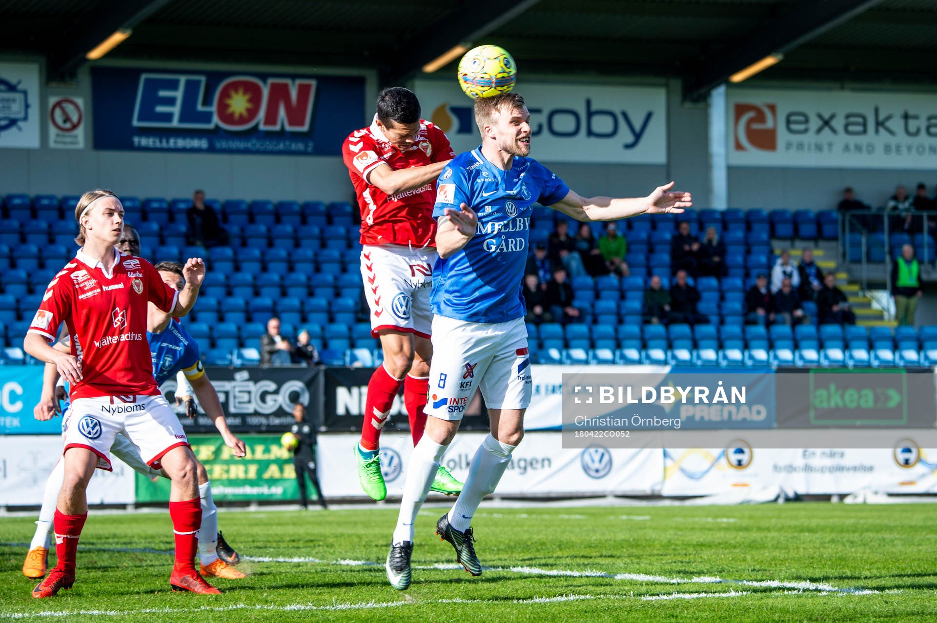 Trelleborgs Robin Nilsson mot Kalmars Herman Hallberg