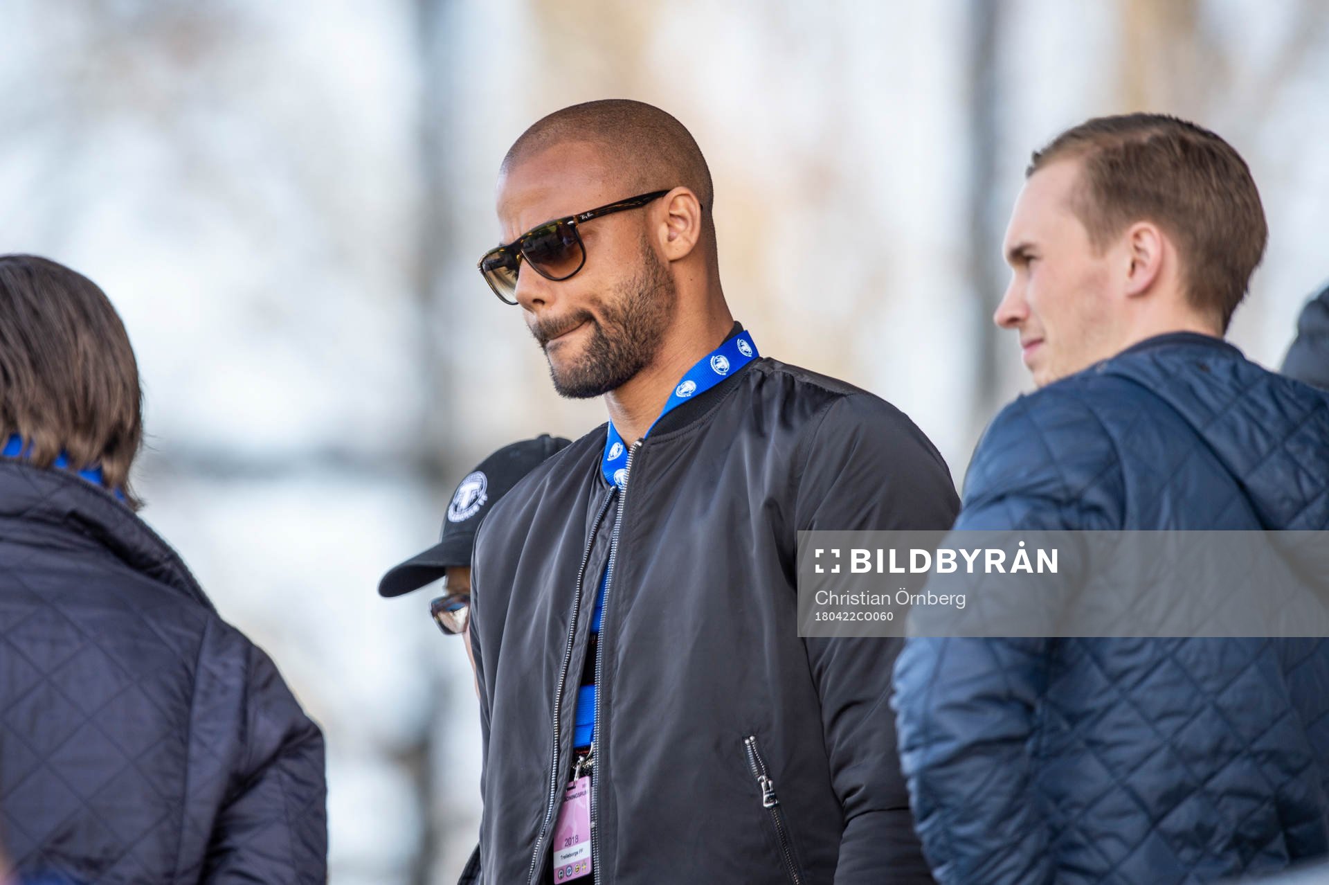 Trelleborgs skadade spelare Salif Camara Jönsson på