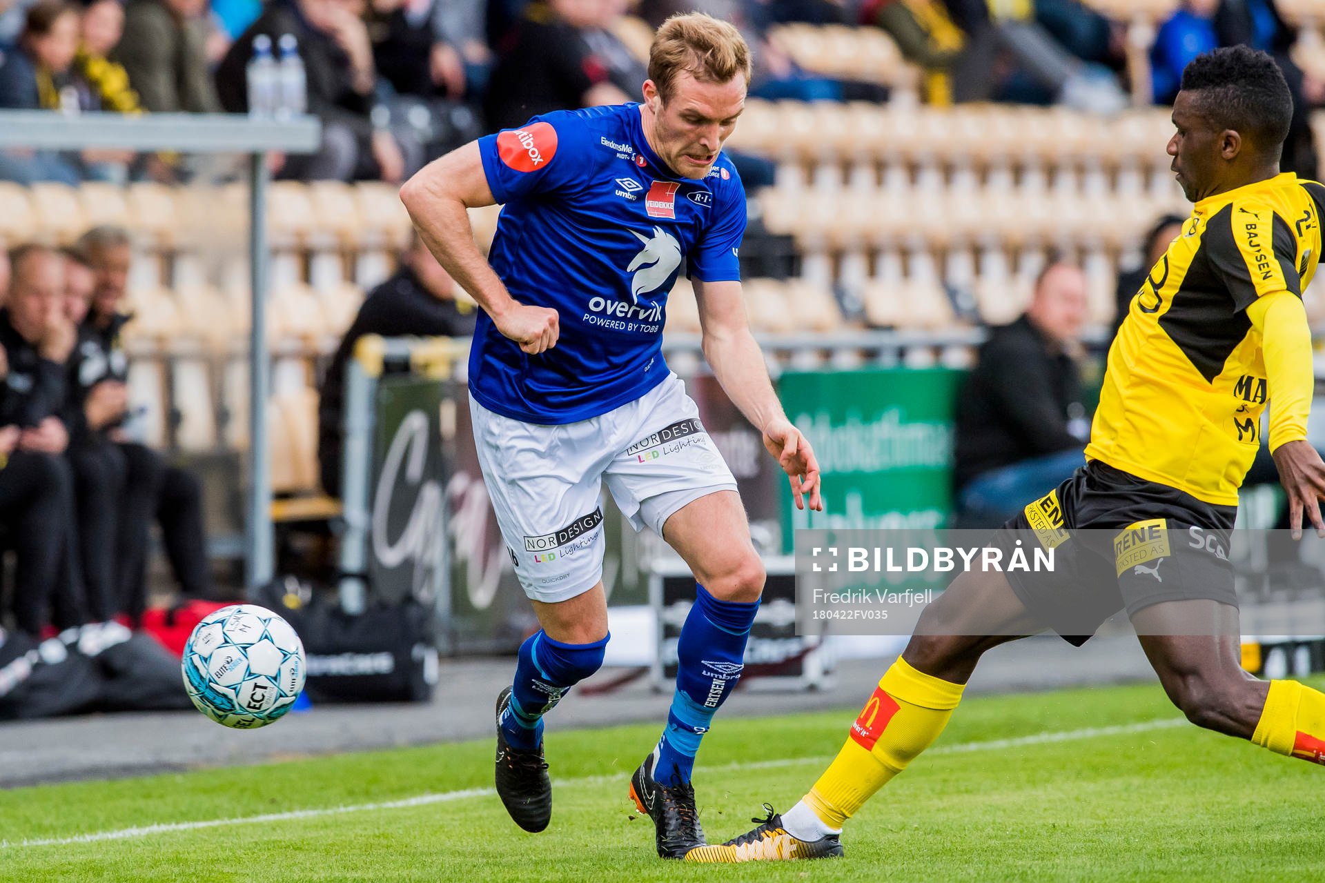 Kristoffer Løkberg of Ranheim and Ifeanyi Mathew of