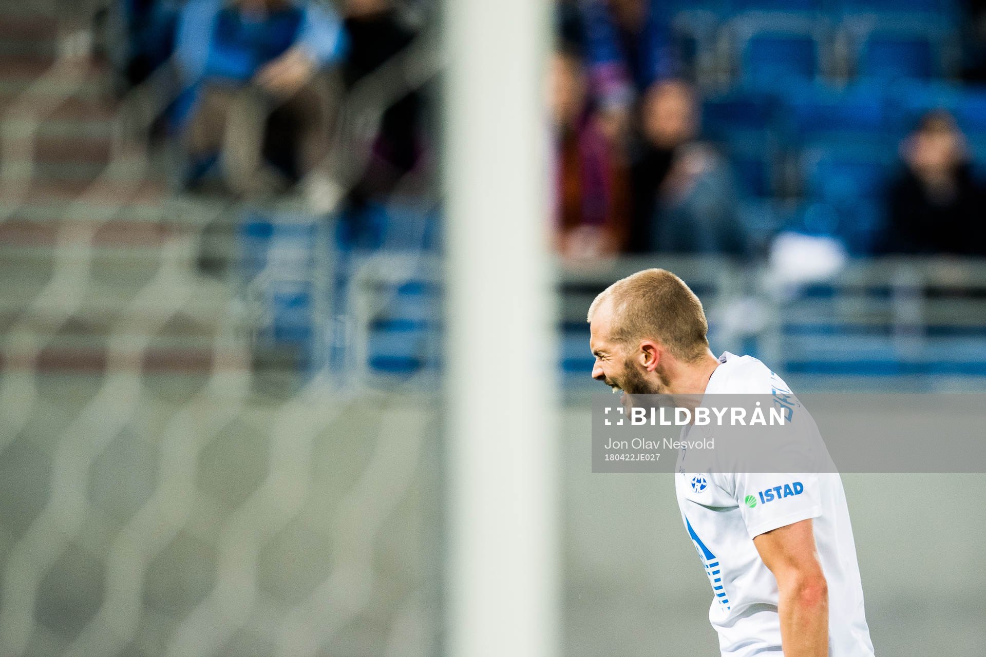 Eirik Hestad of Molde reacts