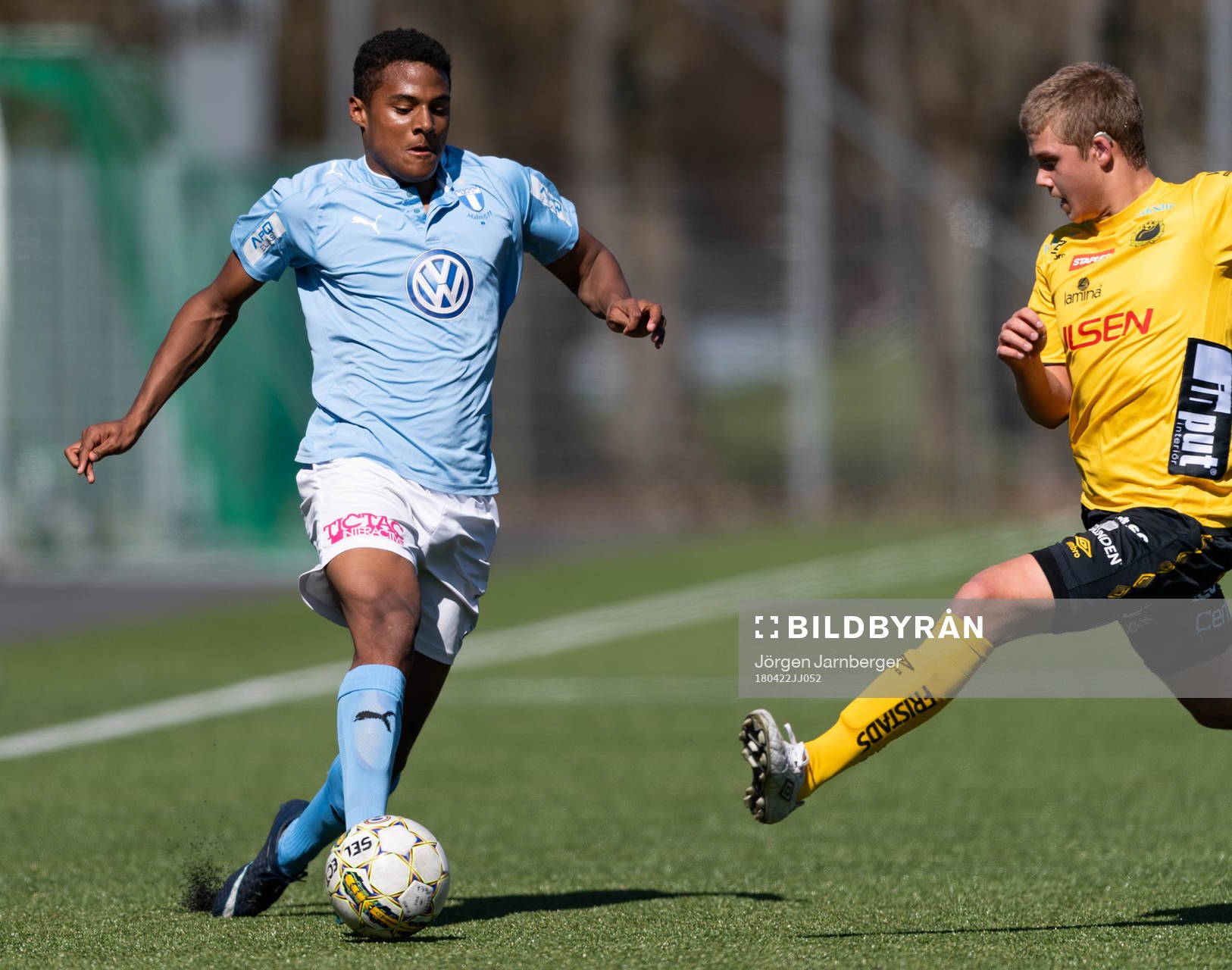 Malmö FF’s Amin Sarr och Elfsborgs Oliver Zandén