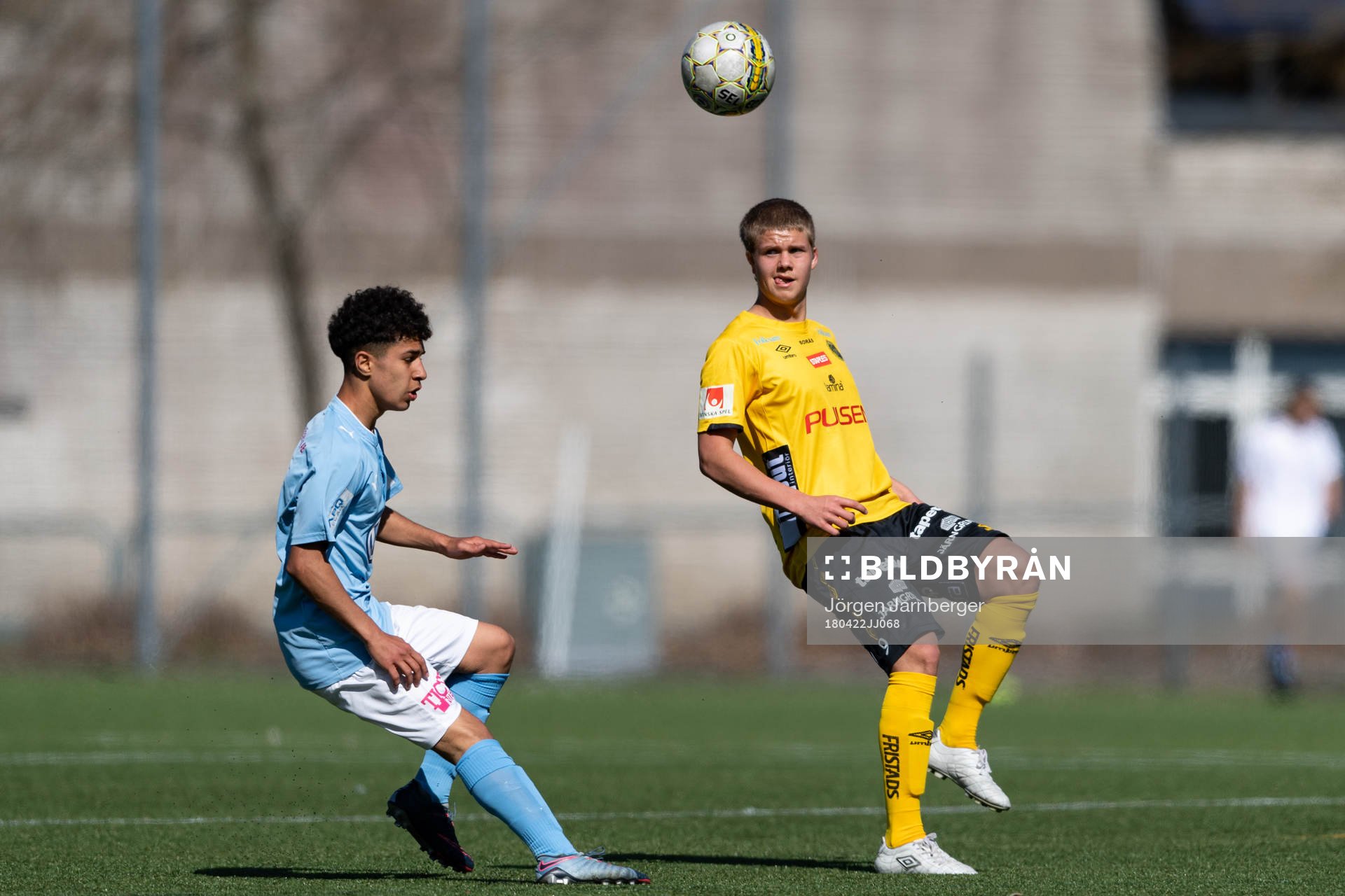 Elfsborgs Kevin Holmén och Malmö FF’s Hamid Abdulla