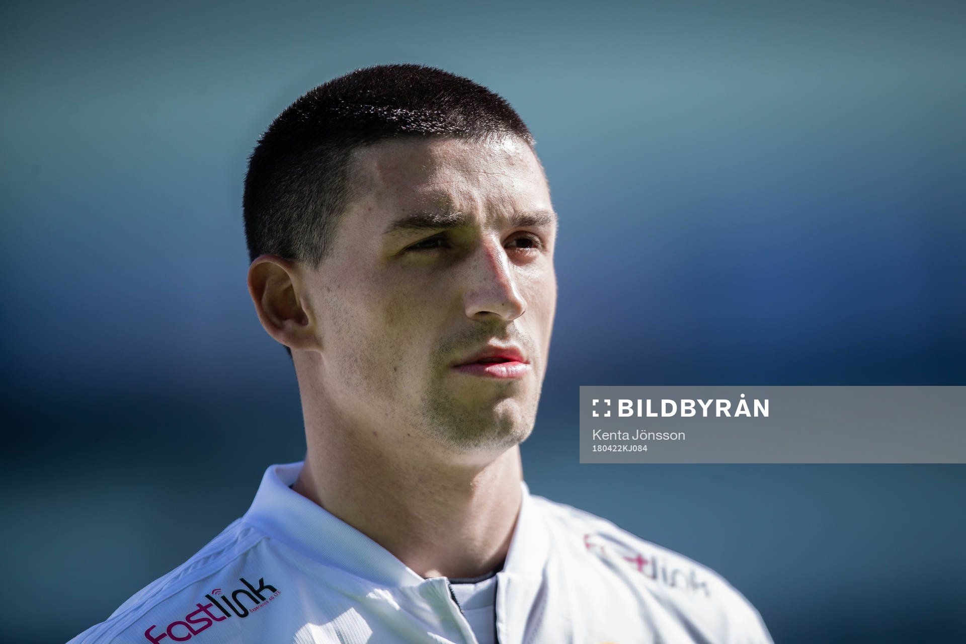 Dalkurds Irfan Jasarevic innan fotbollsmatchen i