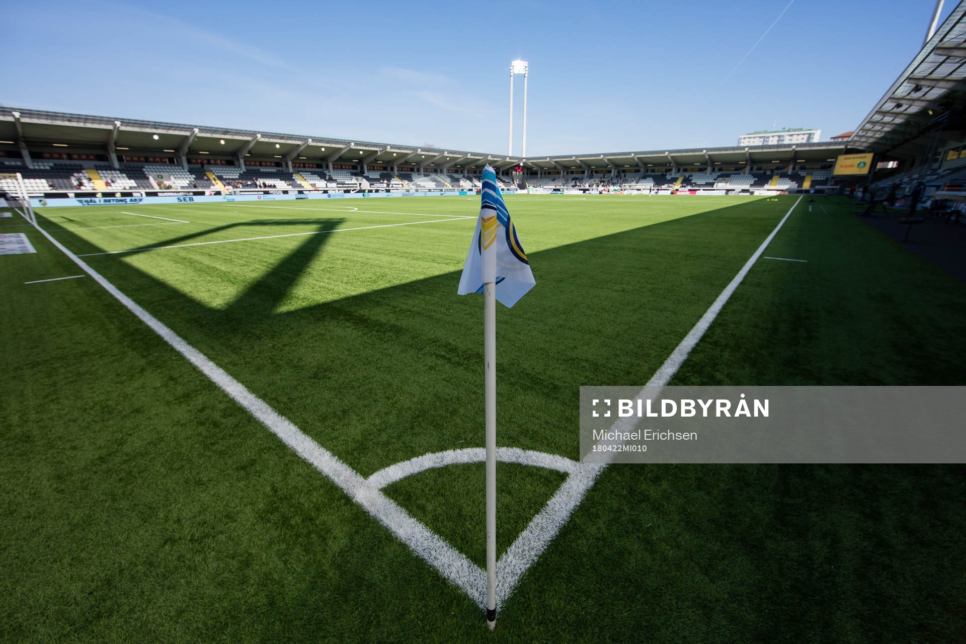 Bravida Arena innan fotbollsmatchen i allsvenskan mellan