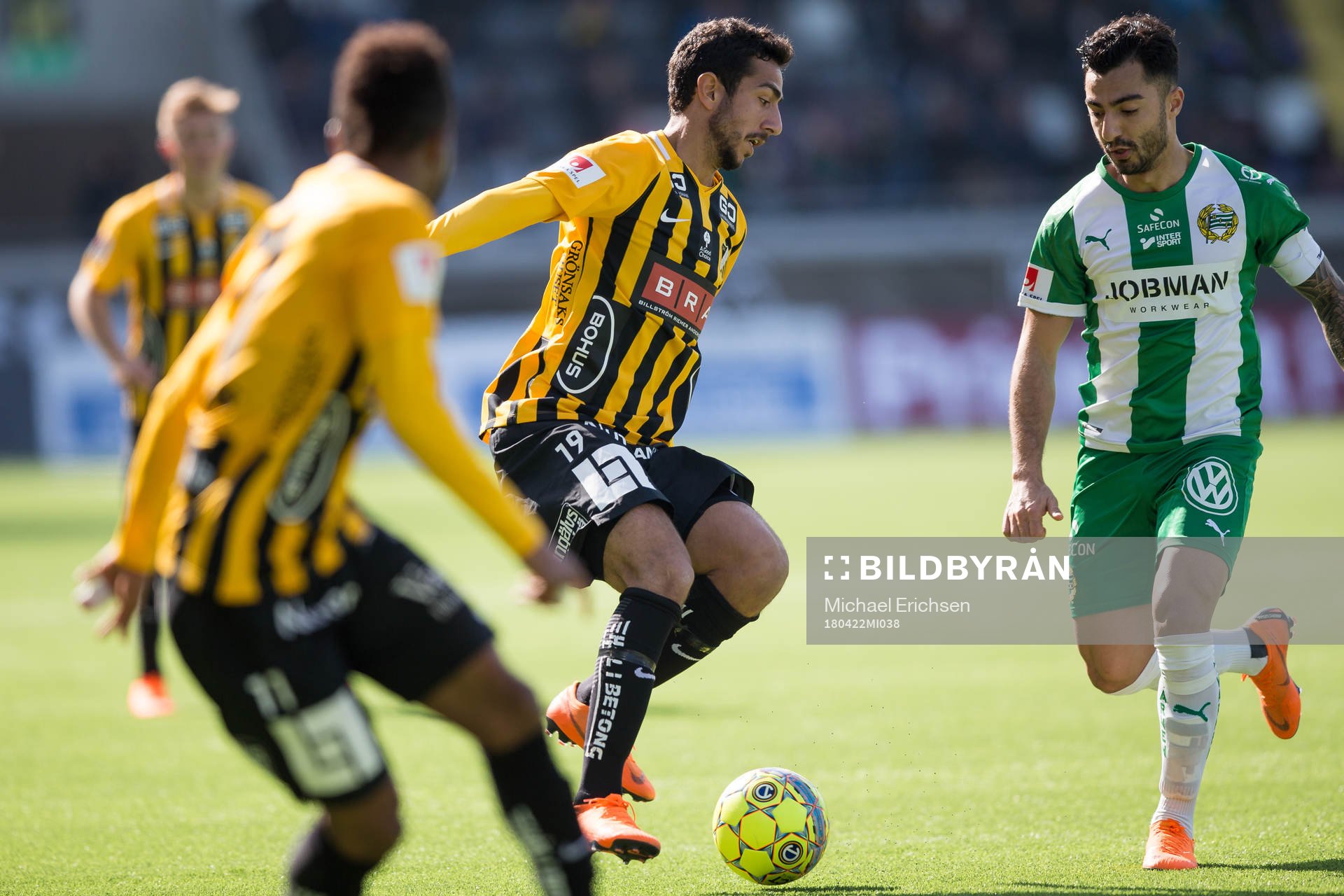 Häckens Daleho Irandust mot Hammarbys Jiloan Hamad