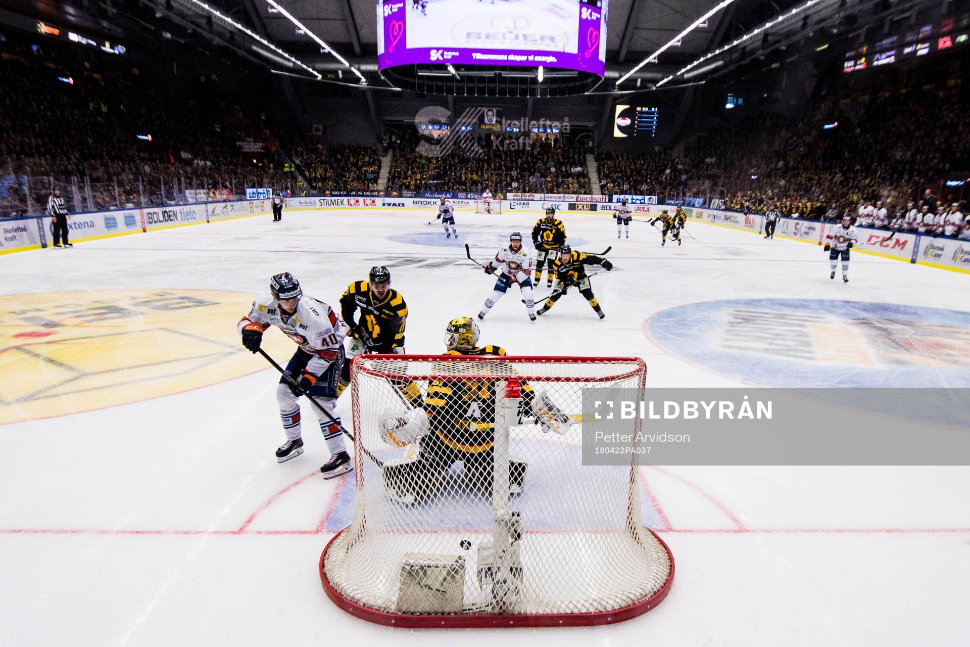 Växjös Elias Pettersson gör 0-2 bakom Skellefteås