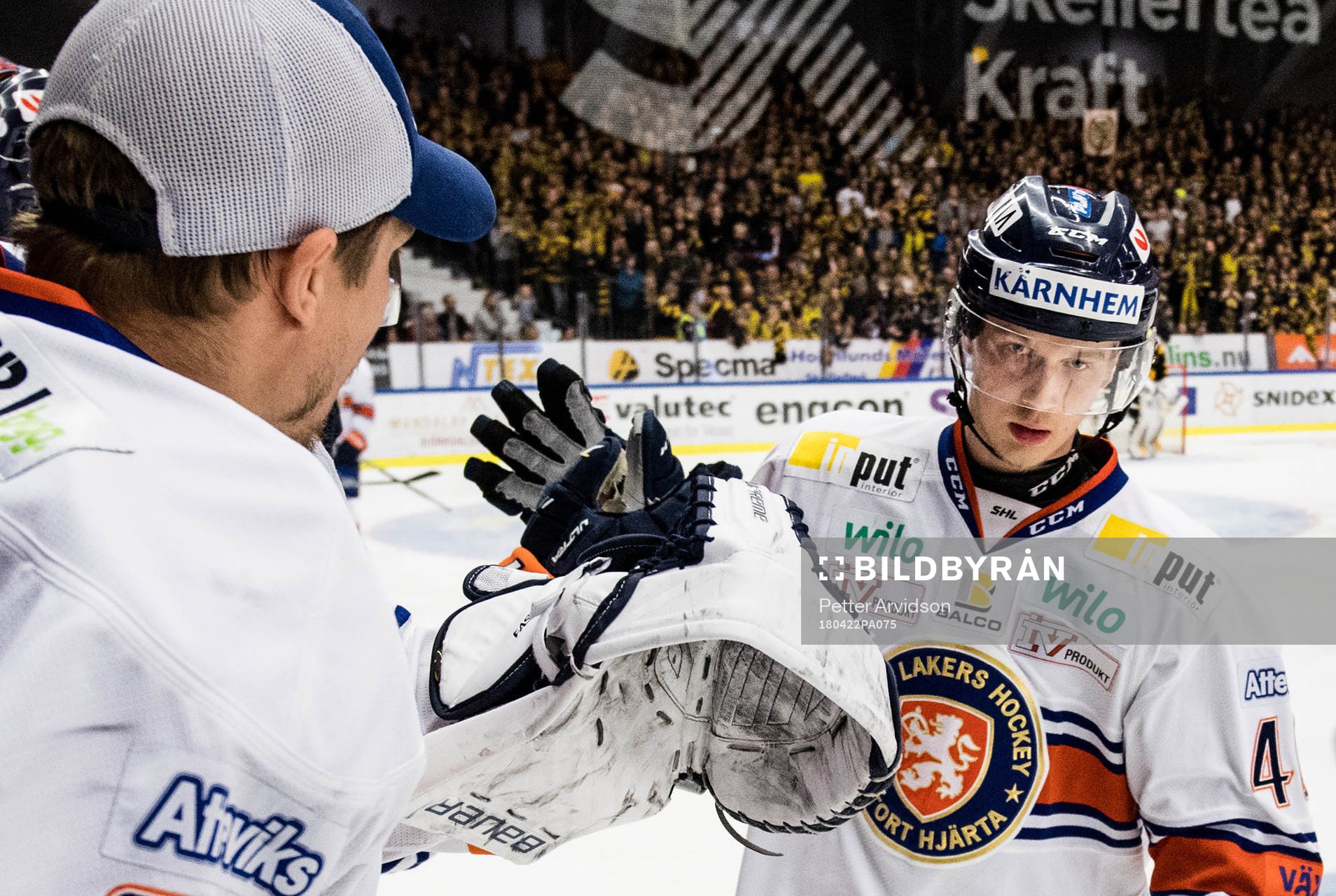 Växjös Elias Pettersson jublar