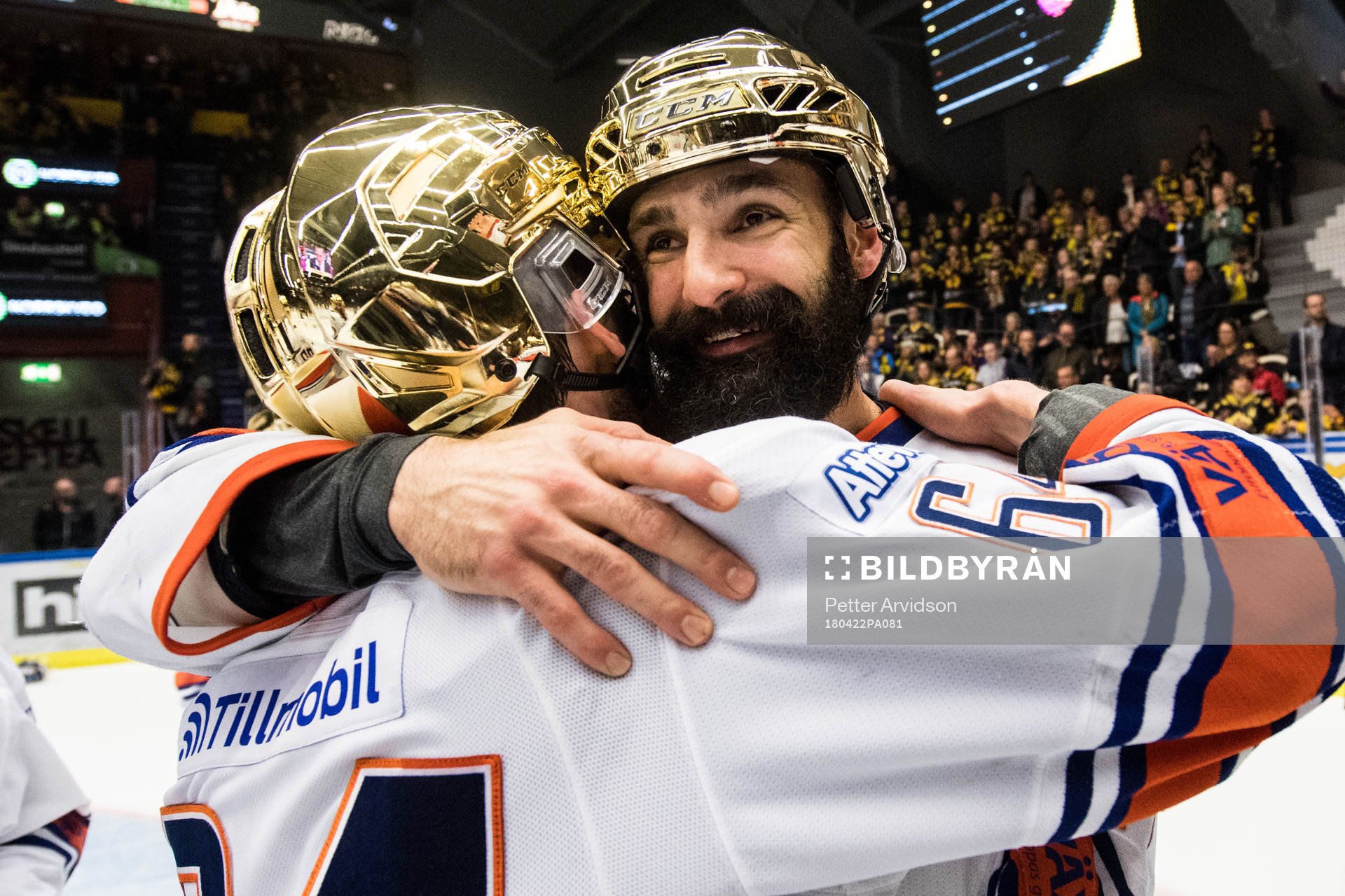 Växjös Daniel Rahimi jublar
