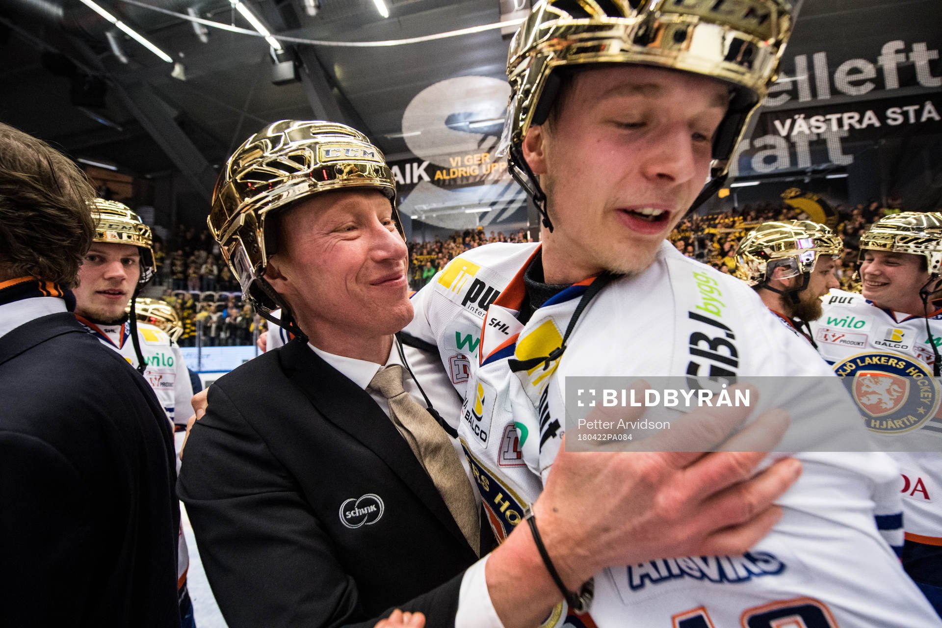 Växjös assisterande tränare Jörgen Jönsson och Elias