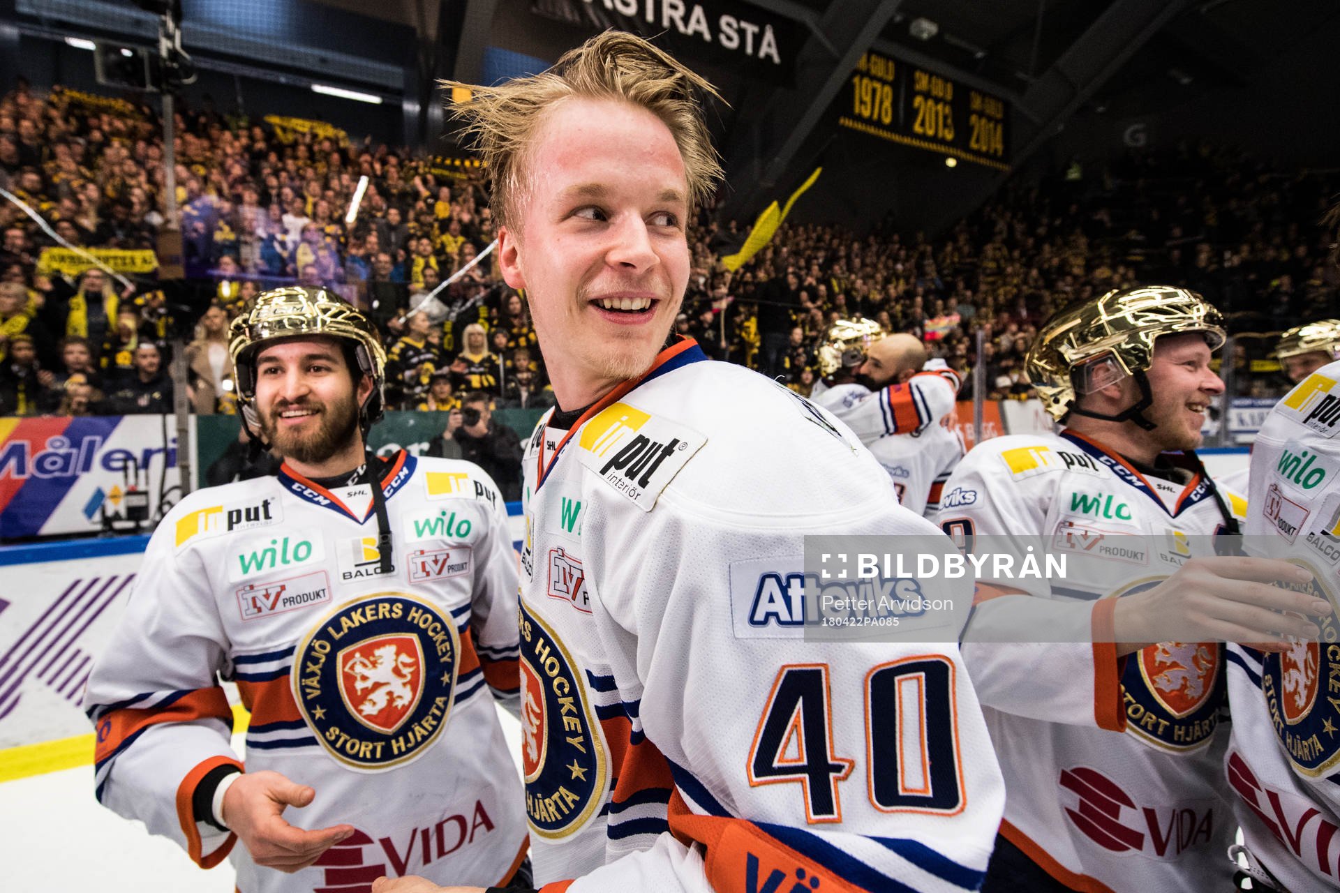 Växjös Elias Pettersson jublar